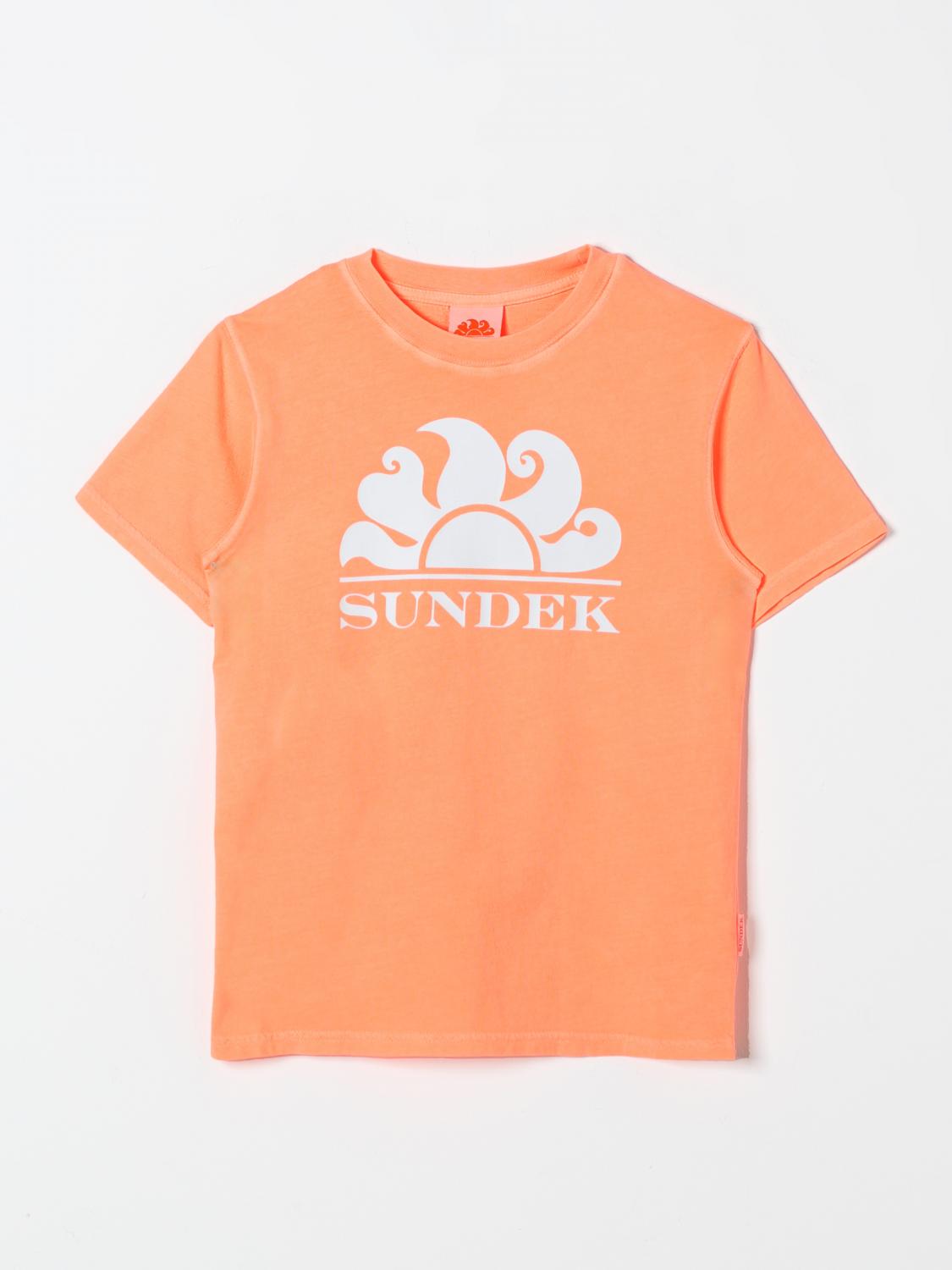 Shop Sundek T-shirt  Kids Color Orange