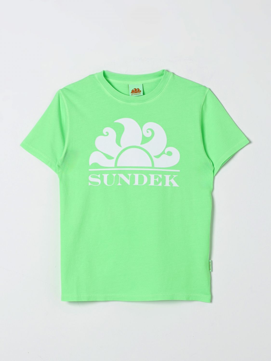 Shop Sundek T-shirt  Kids Color Green
