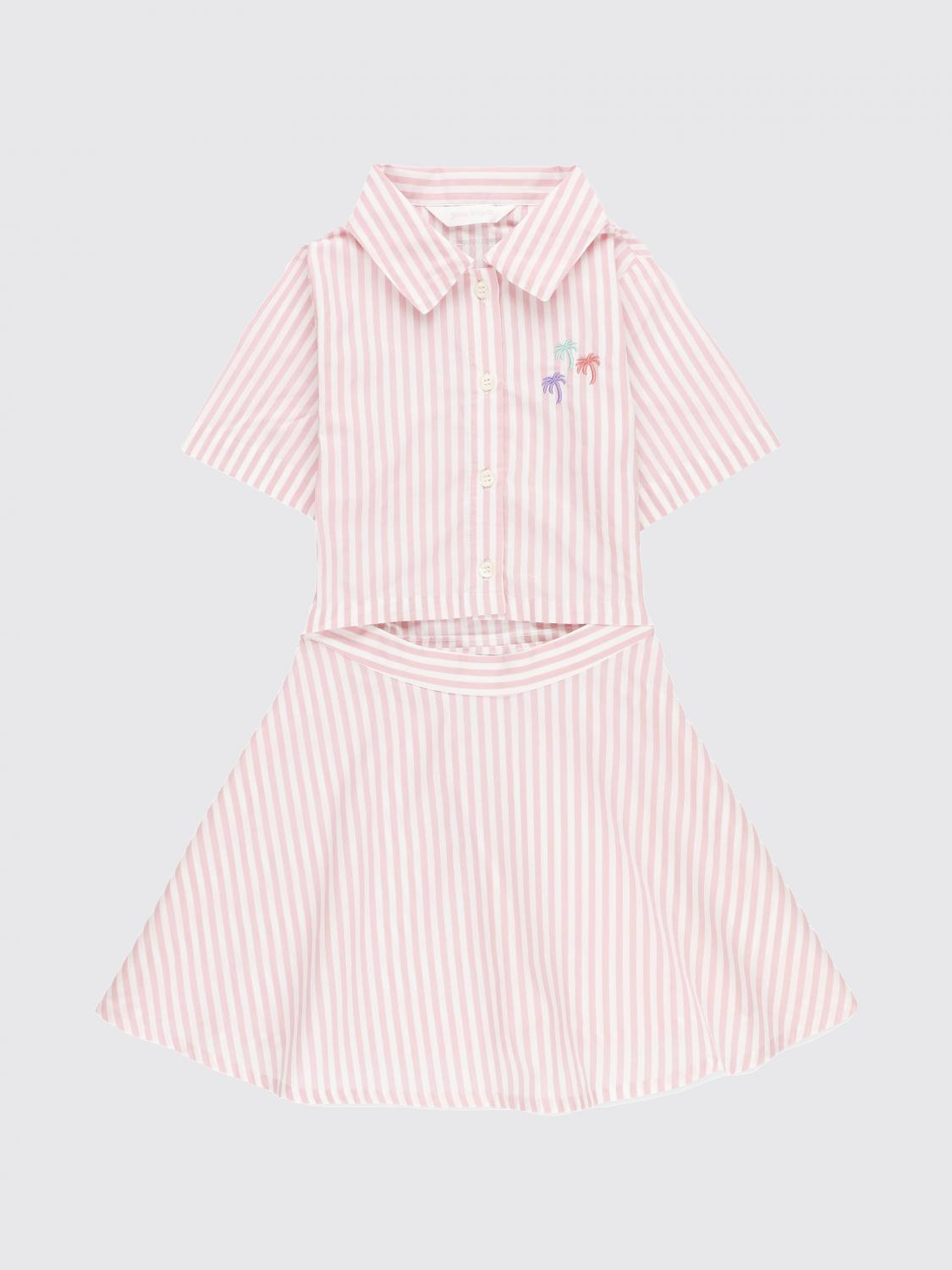 Shop Palm Angels Dress  Kids Color Pink