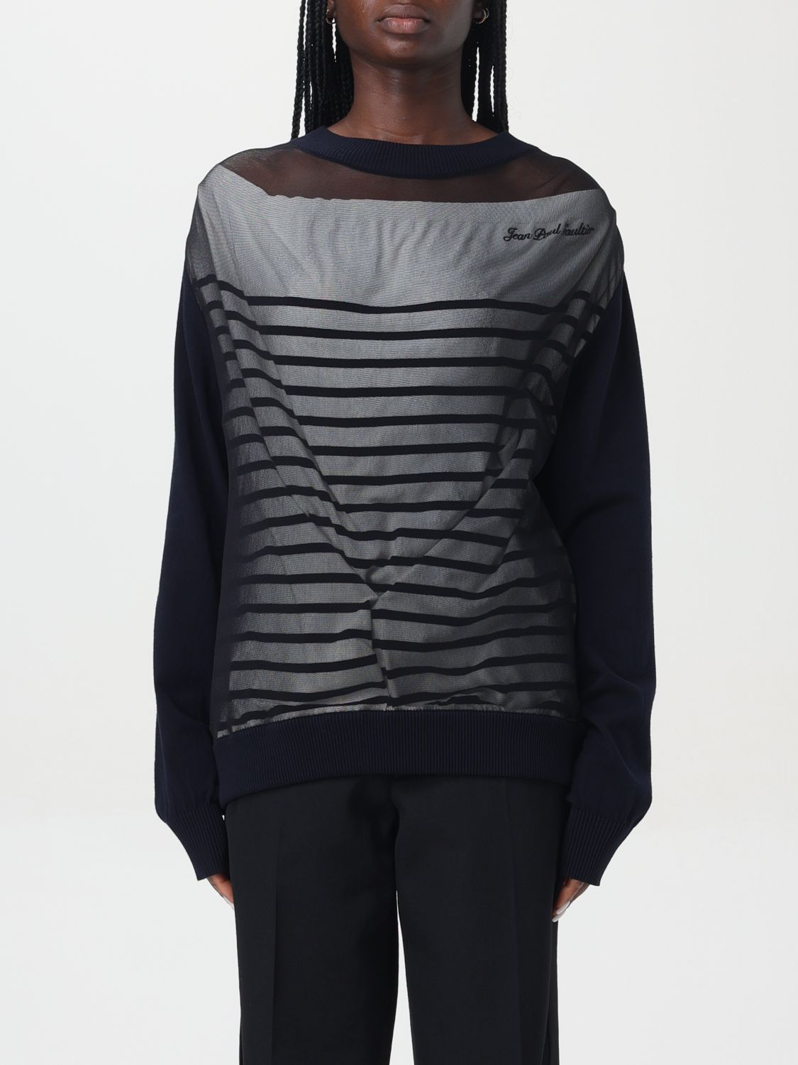 Shop Jean Paul Gaultier Sweater  Woman Color Black