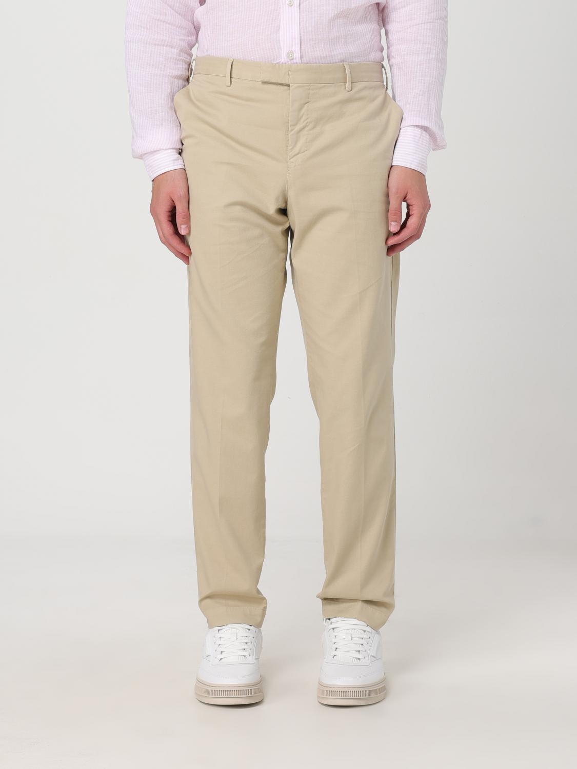 Pt Torino Pants Men Color Beige In Beige