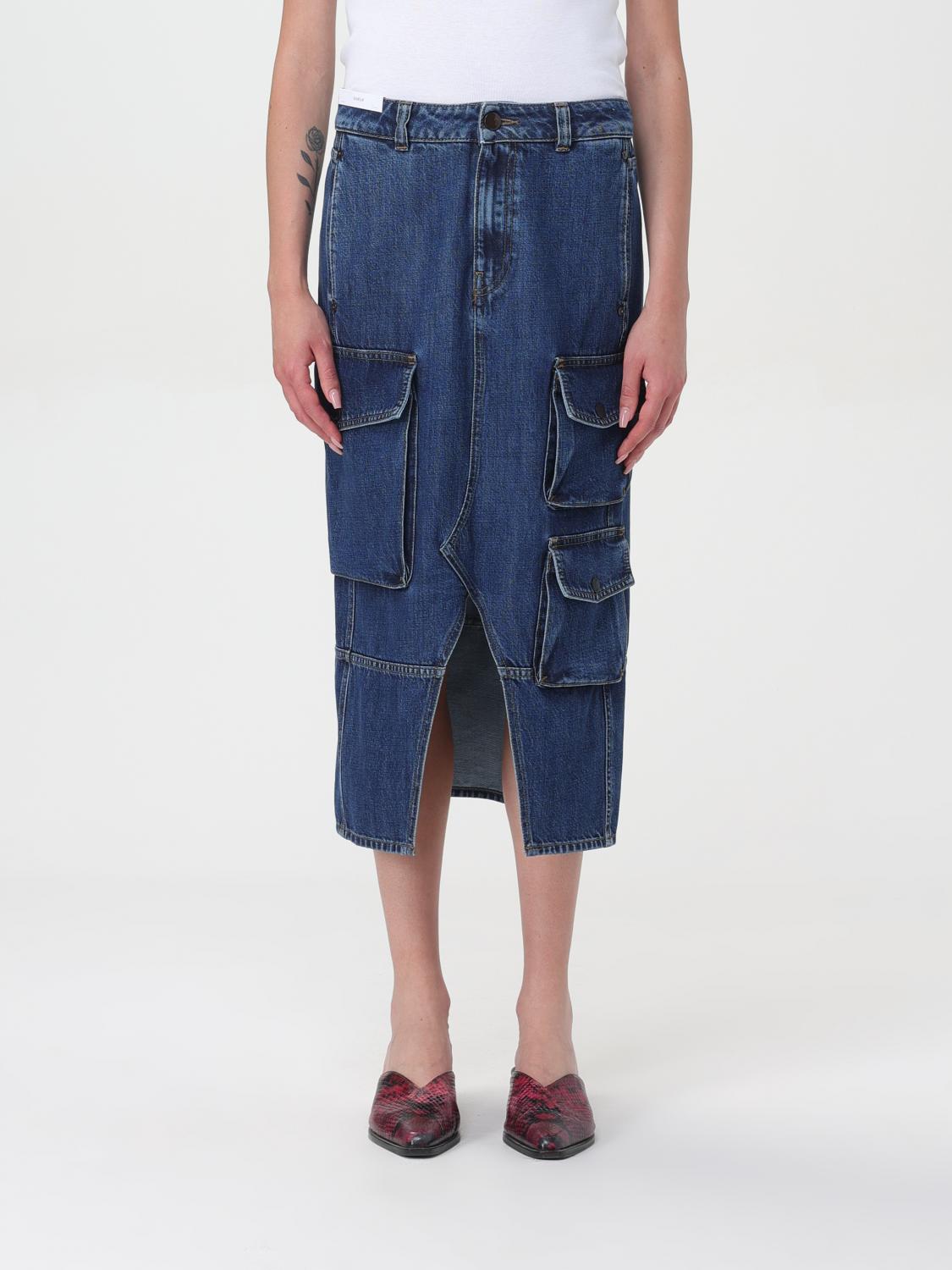 Shop Pt Torino Skirt Woman Color Blue