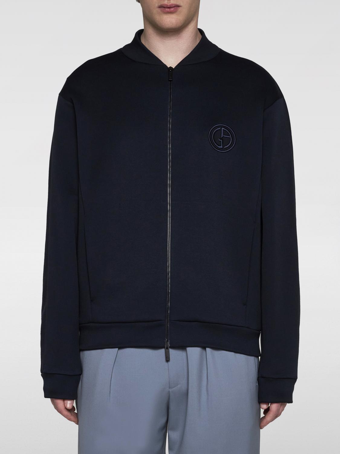 Shop Giorgio Armani Sweatshirt  Men Color Blue