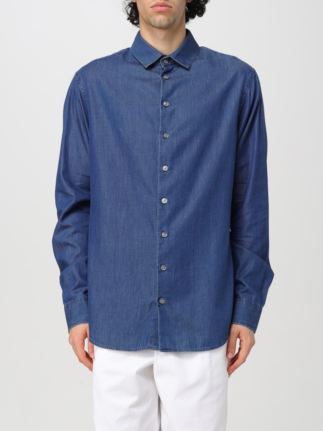 GIORGIO ARMANI SHIRT GIORGIO ARMANI MEN COLOR DENIM F68259028