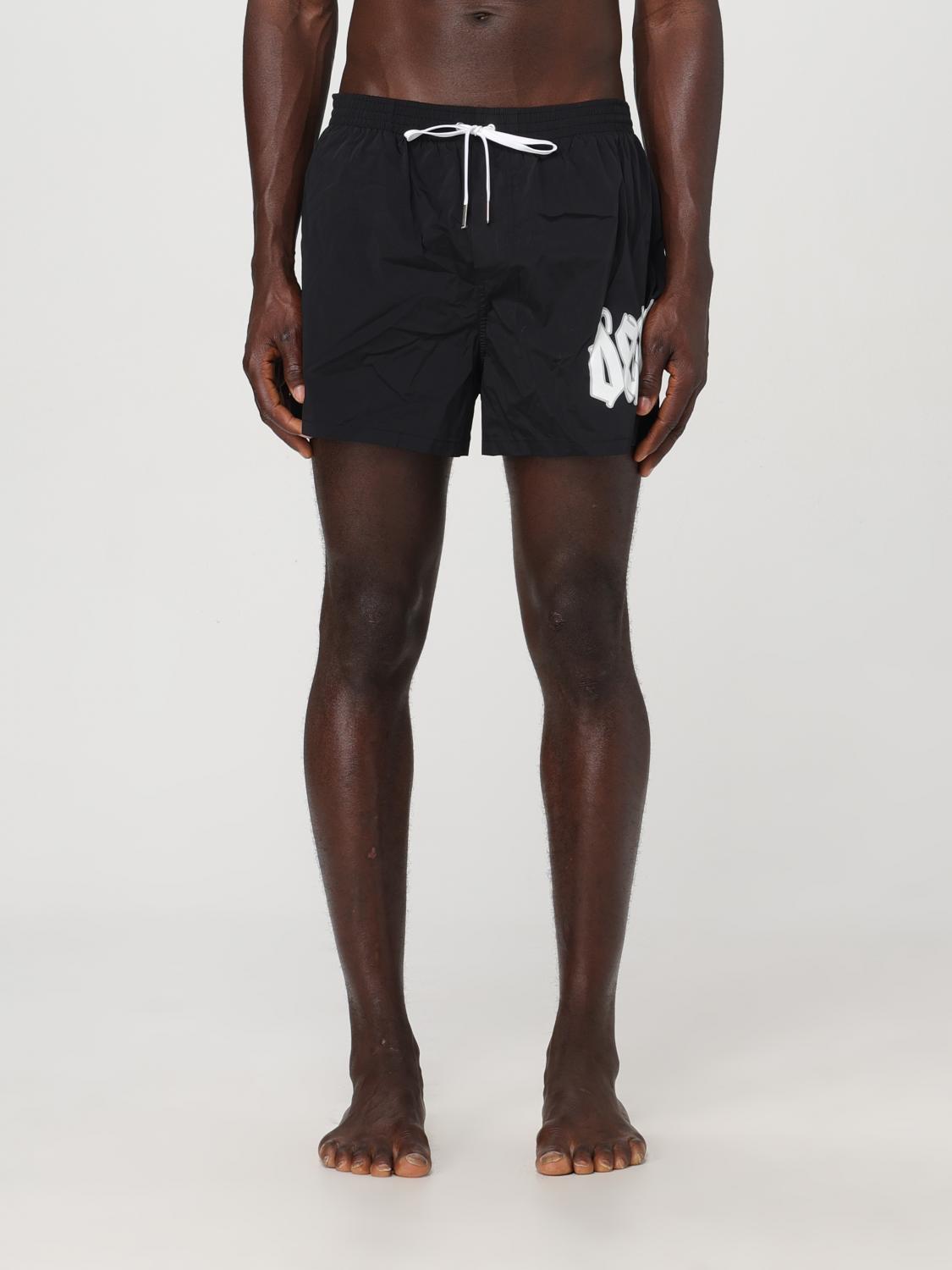 Shop Dsquared2 Swimsuit  Men Color Black