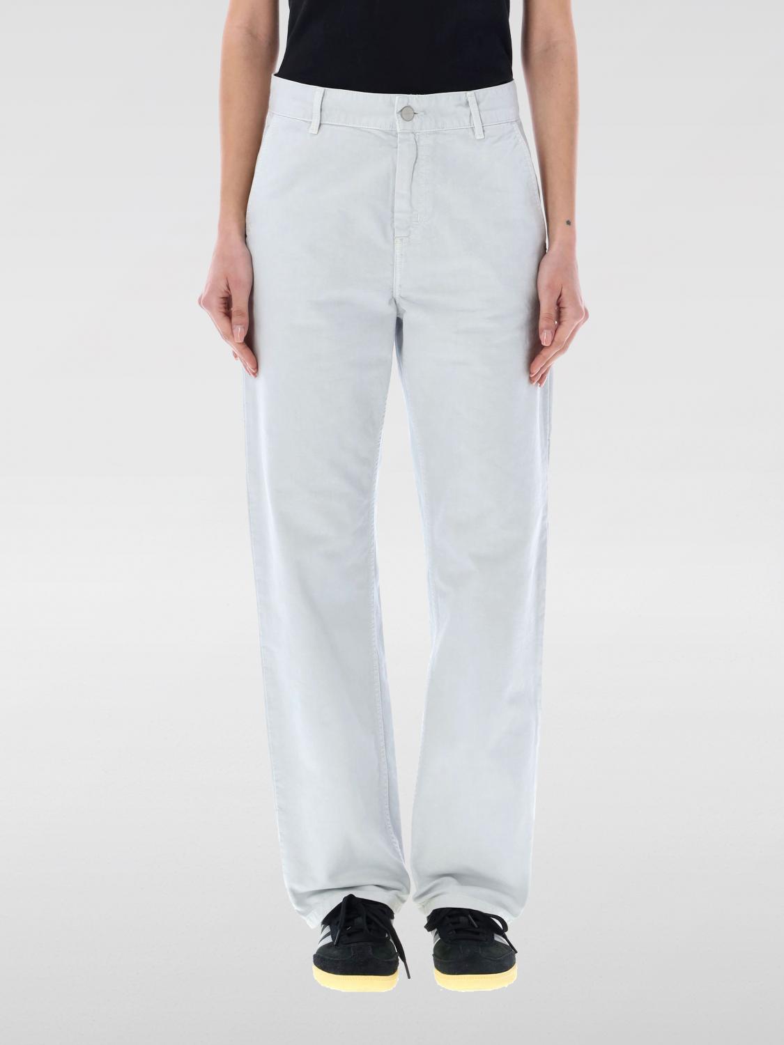 CARHARTT PANTS CARHARTT WIP WOMAN COLOR SILVER F69339061