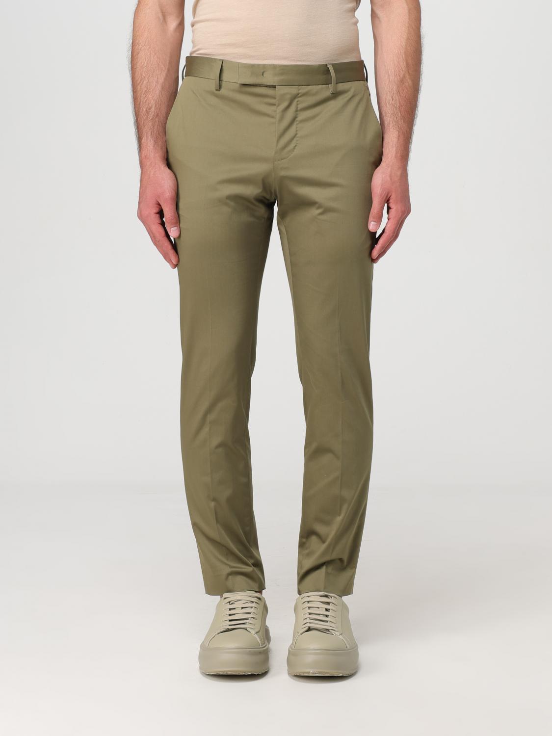 Pt Torino Nu68 Pants In Green Cotton In Green