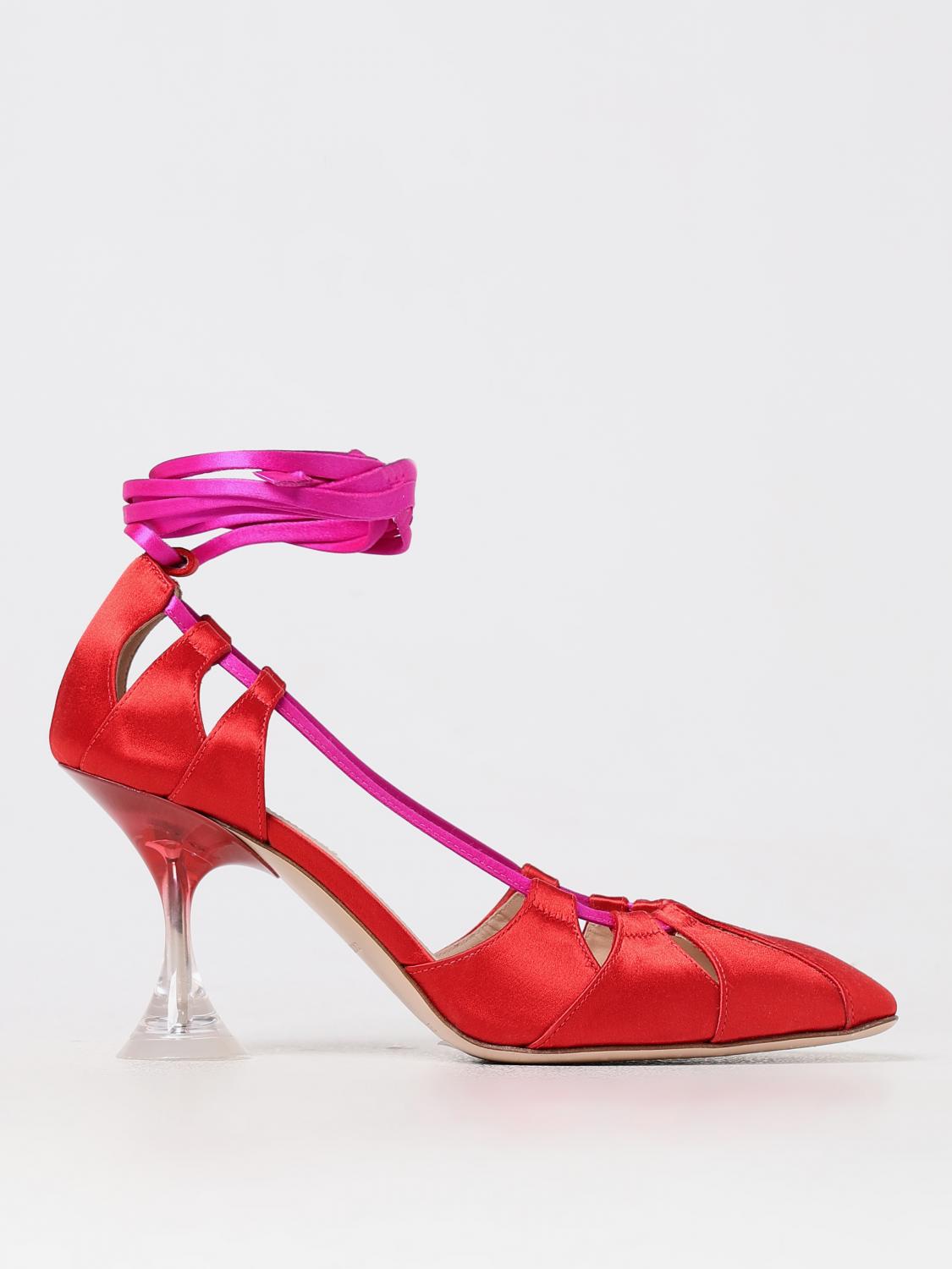 Shop Le Mémoire Pumps  Woman Color Red