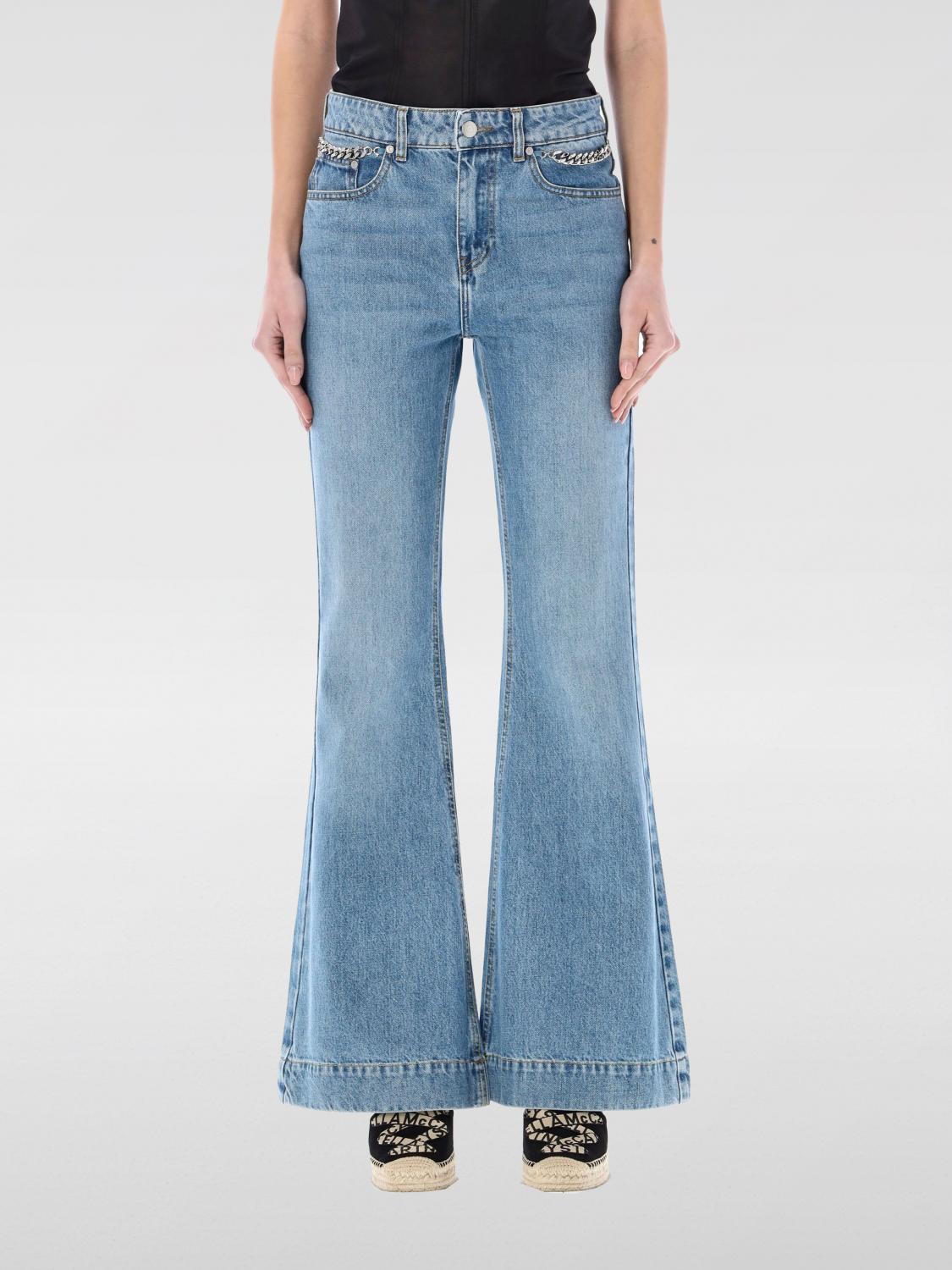 Shop Stella Mccartney Jeans  Woman Color Blue