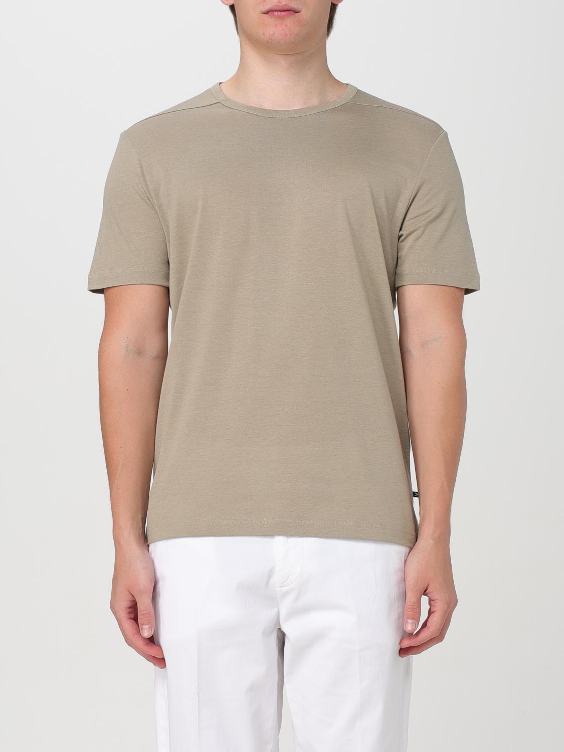 Shop Hugo Boss T-shirt Boss Men Color Beige