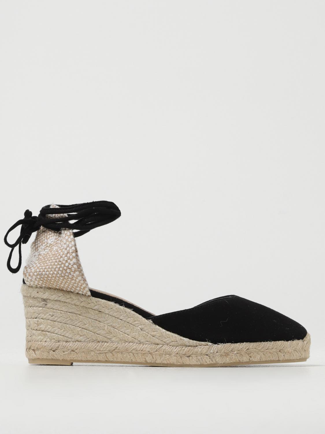 Shop Castaã±er Espadrilles Castañer Woman Color Black