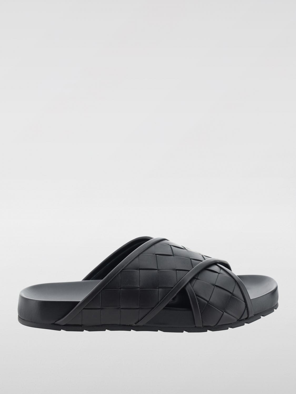 Shop Bottega Veneta Sandals  Men Color Black