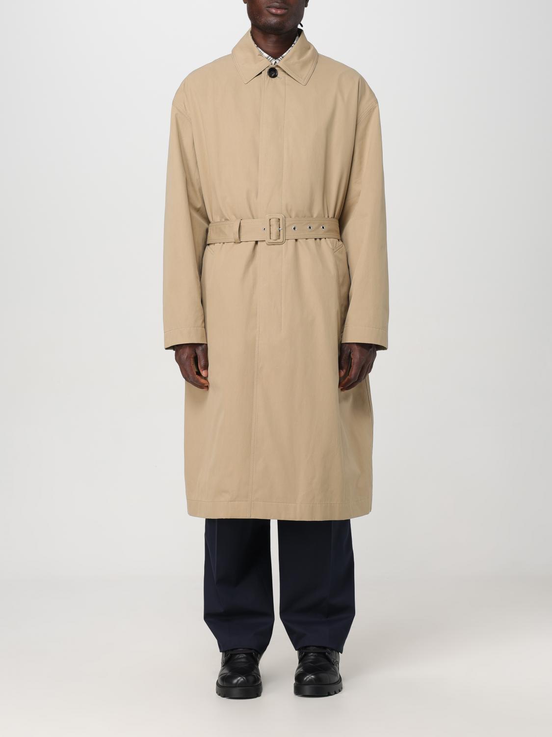 Shop Bottega Veneta Trench Coat  Men Color Grey