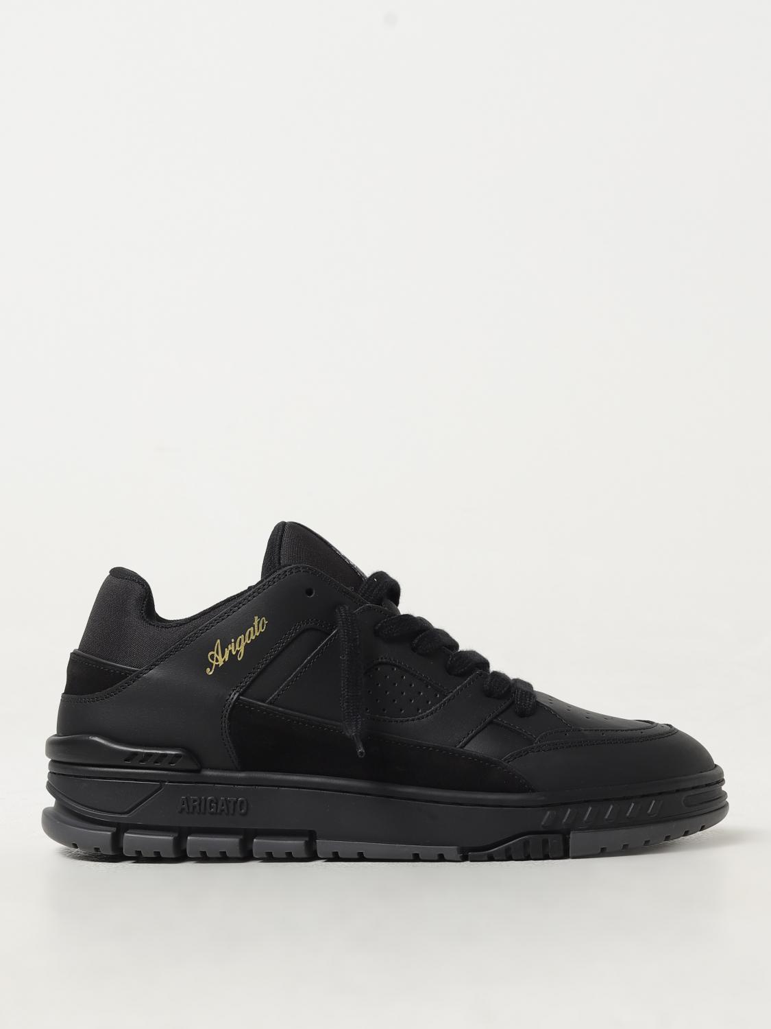 Axel Arigato Area Lo Sneakers In Black Suede And Leather In Black