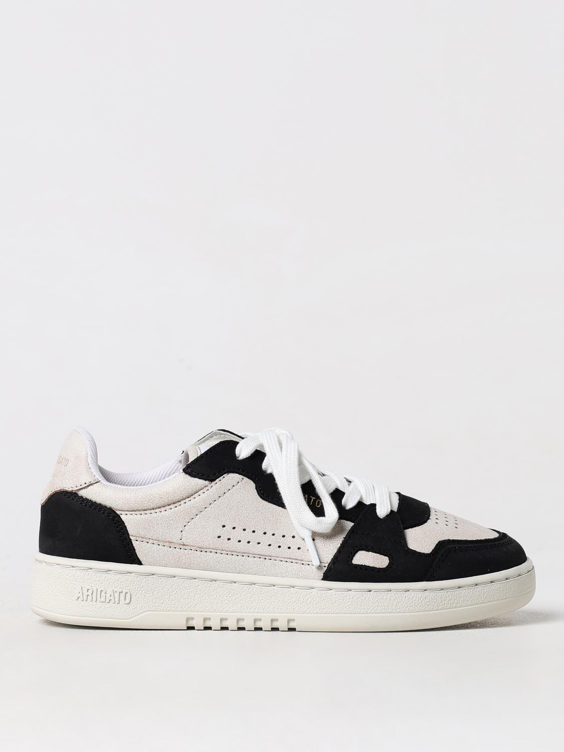 Axel Arigato White Black Round Toe Sneakers In 白色