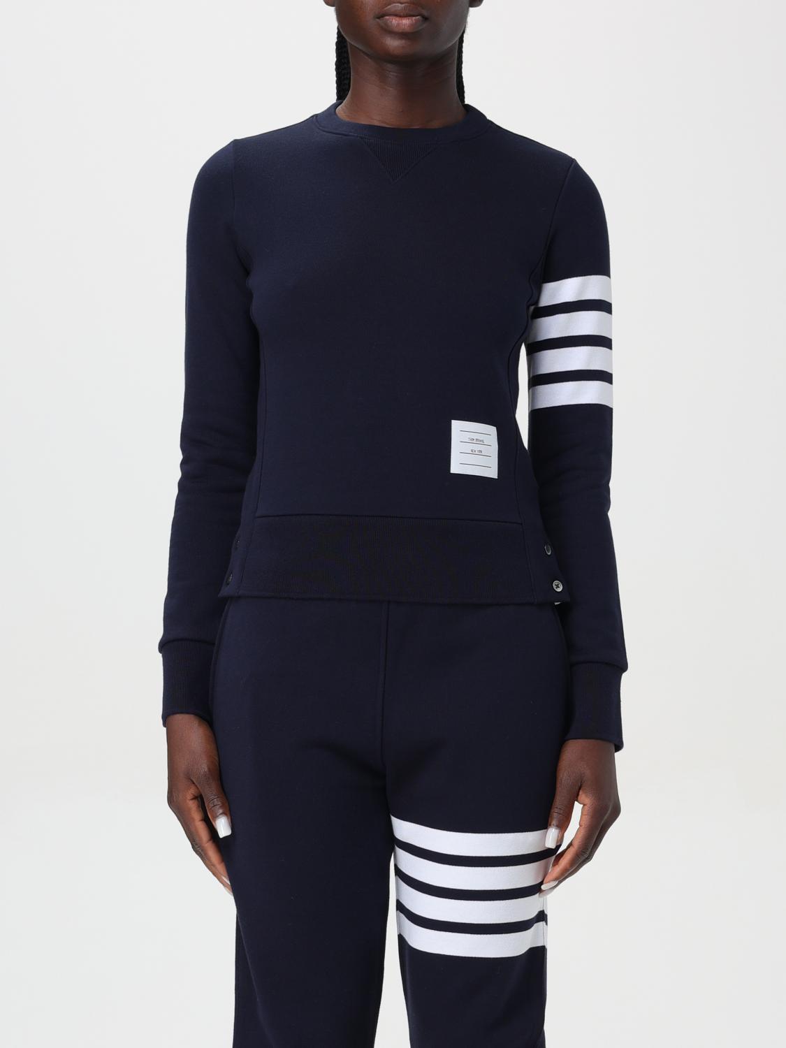 Shop Thom Browne Sweatshirt  Woman Color Blue In 蓝色