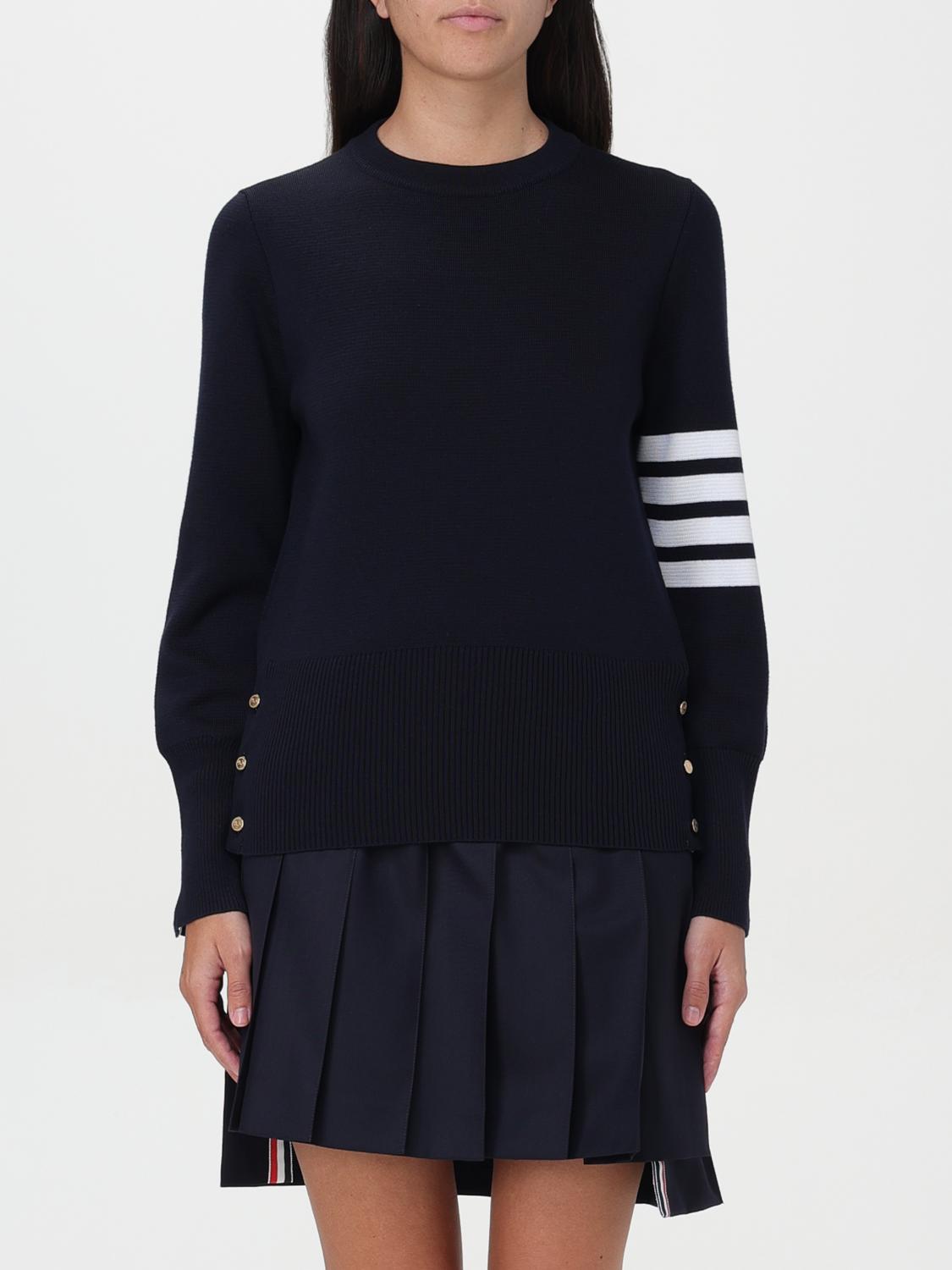 Shop Thom Browne Sweater  Woman Color Blue