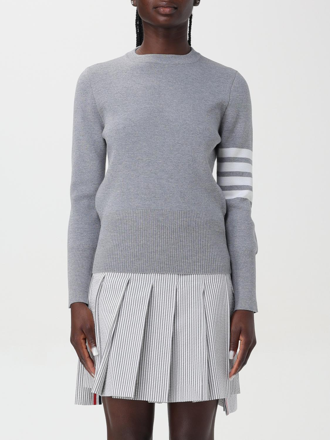 Thom Browne Sweater Woman Color Grey In 灰色