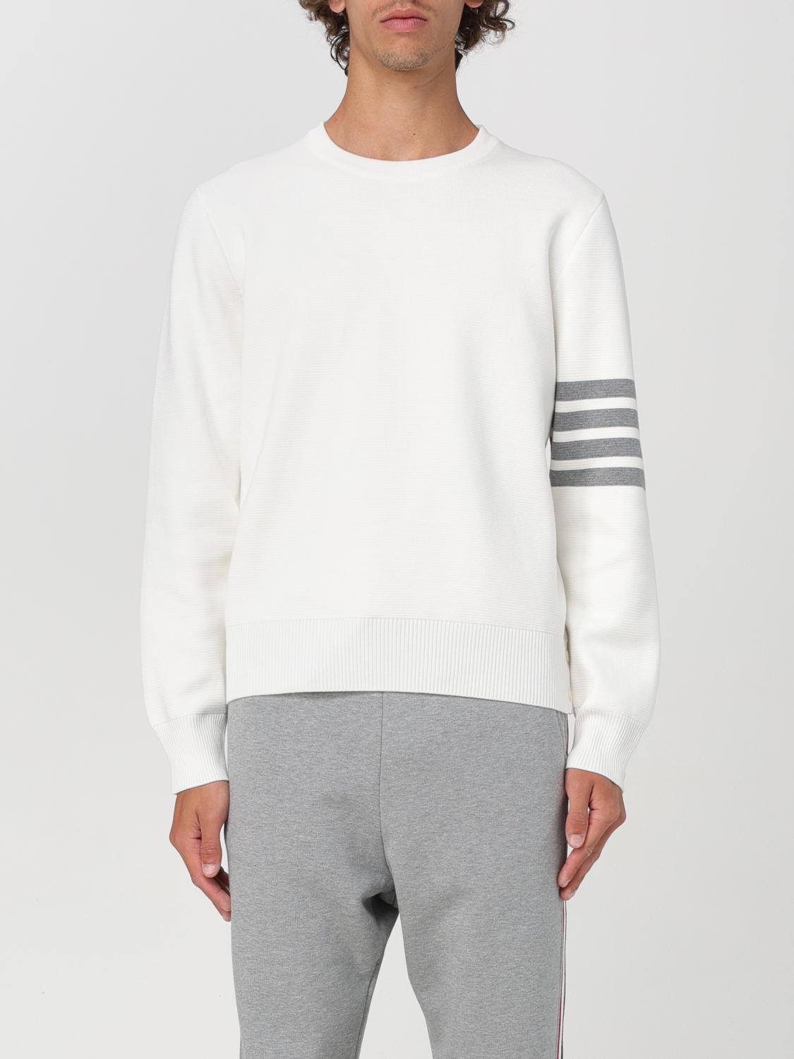 THOM BROWNE SWEATER THOM BROWNE MEN COLOR WHITE F71377001