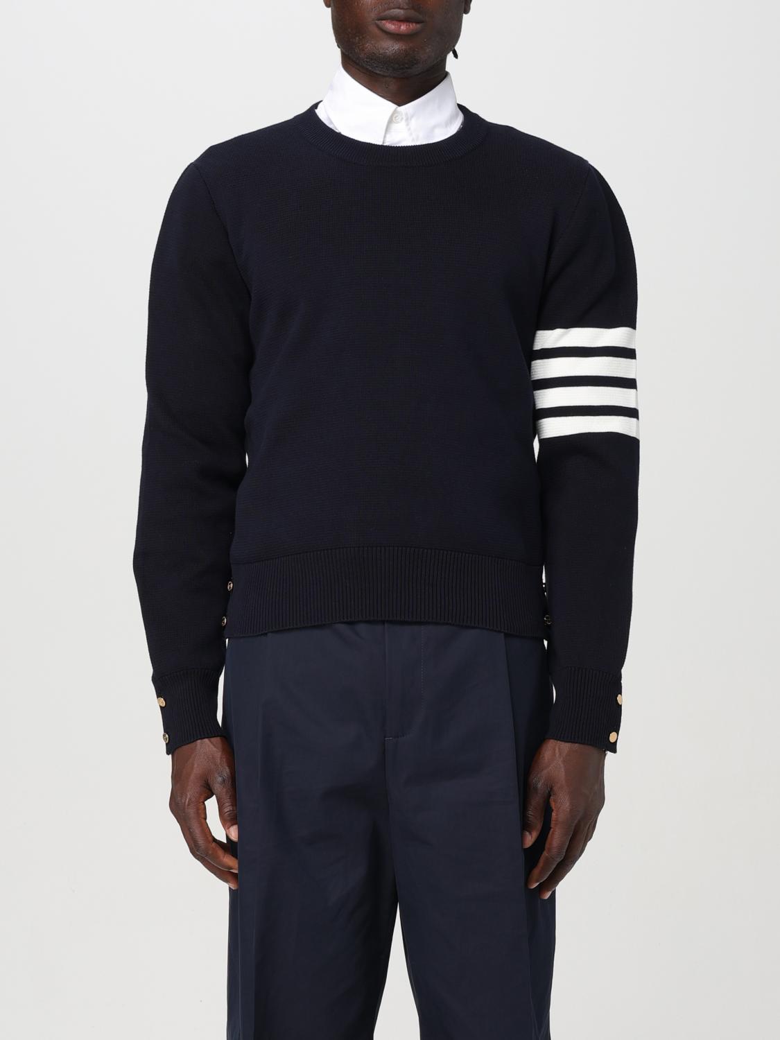 Shop Thom Browne Sweater  Men Color Navy