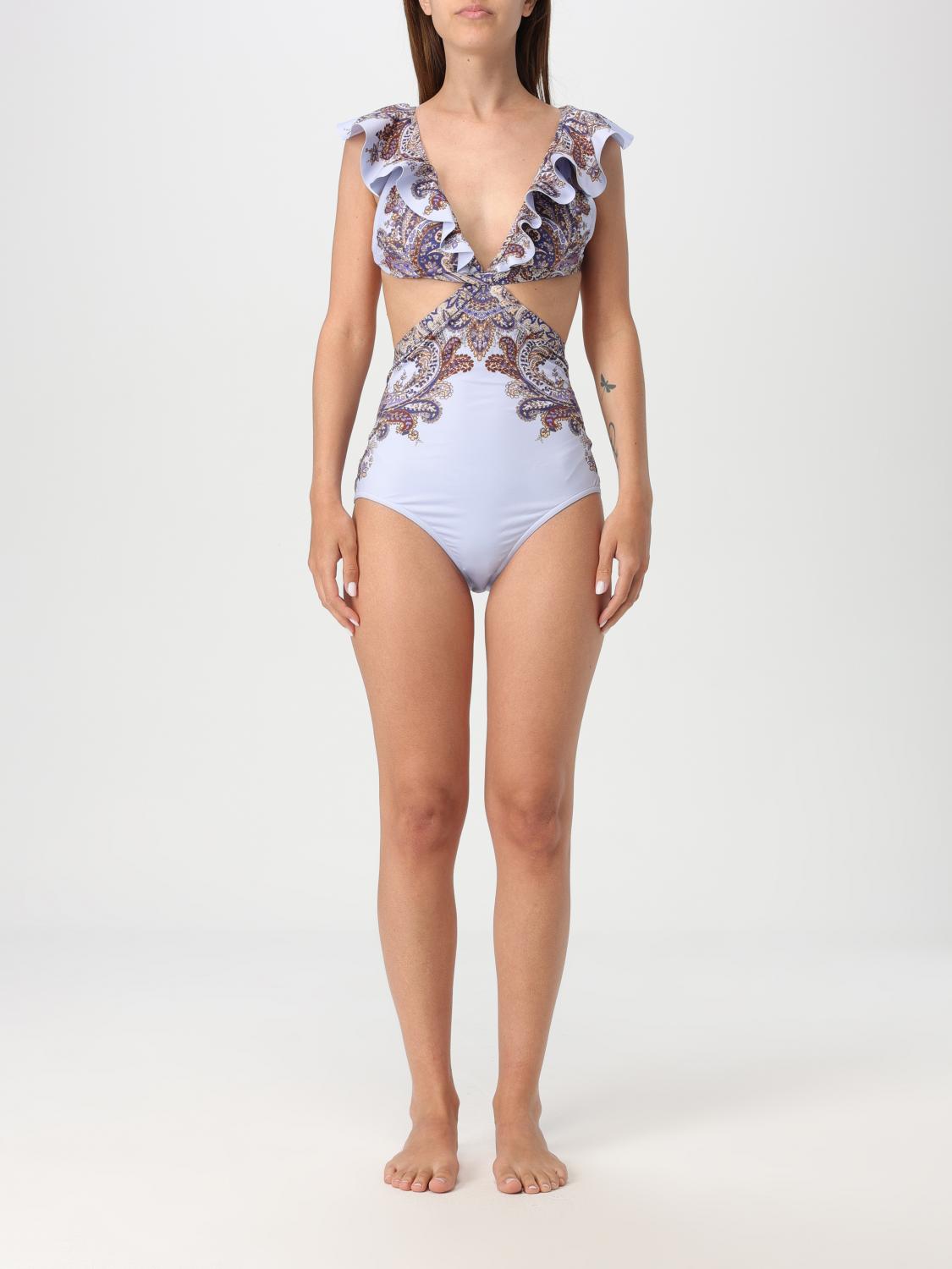 Shop Zimmermann Swimsuit  Woman Color White In Weiss