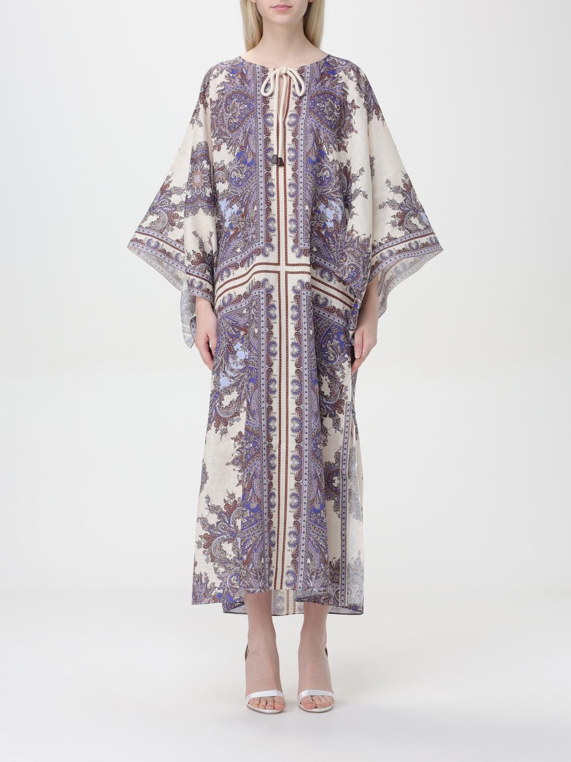 Shop Zimmermann Dress  Woman Color Multicolor In 印花/多色