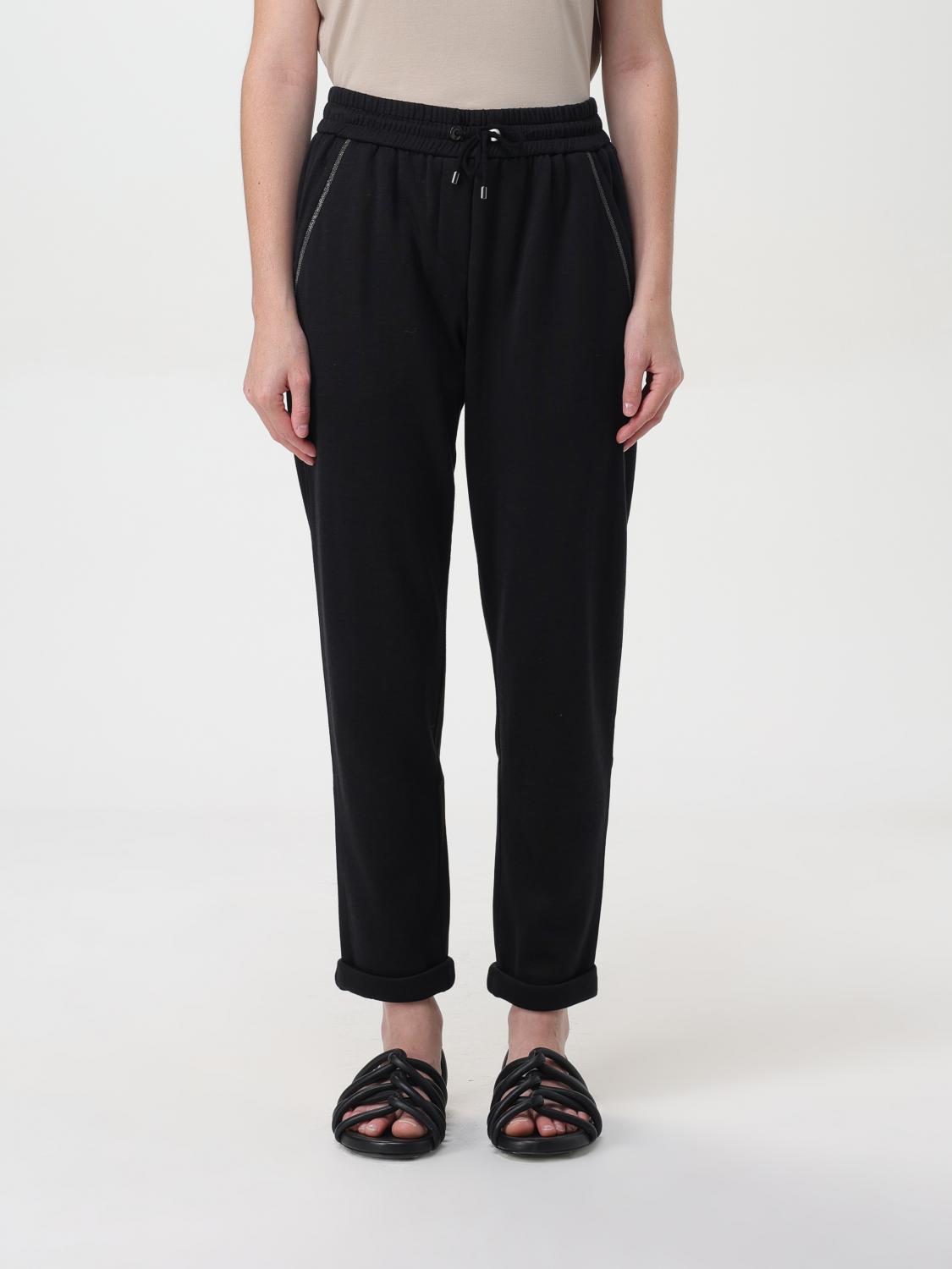 Shop Brunello Cucinelli Pants  Woman Color Black