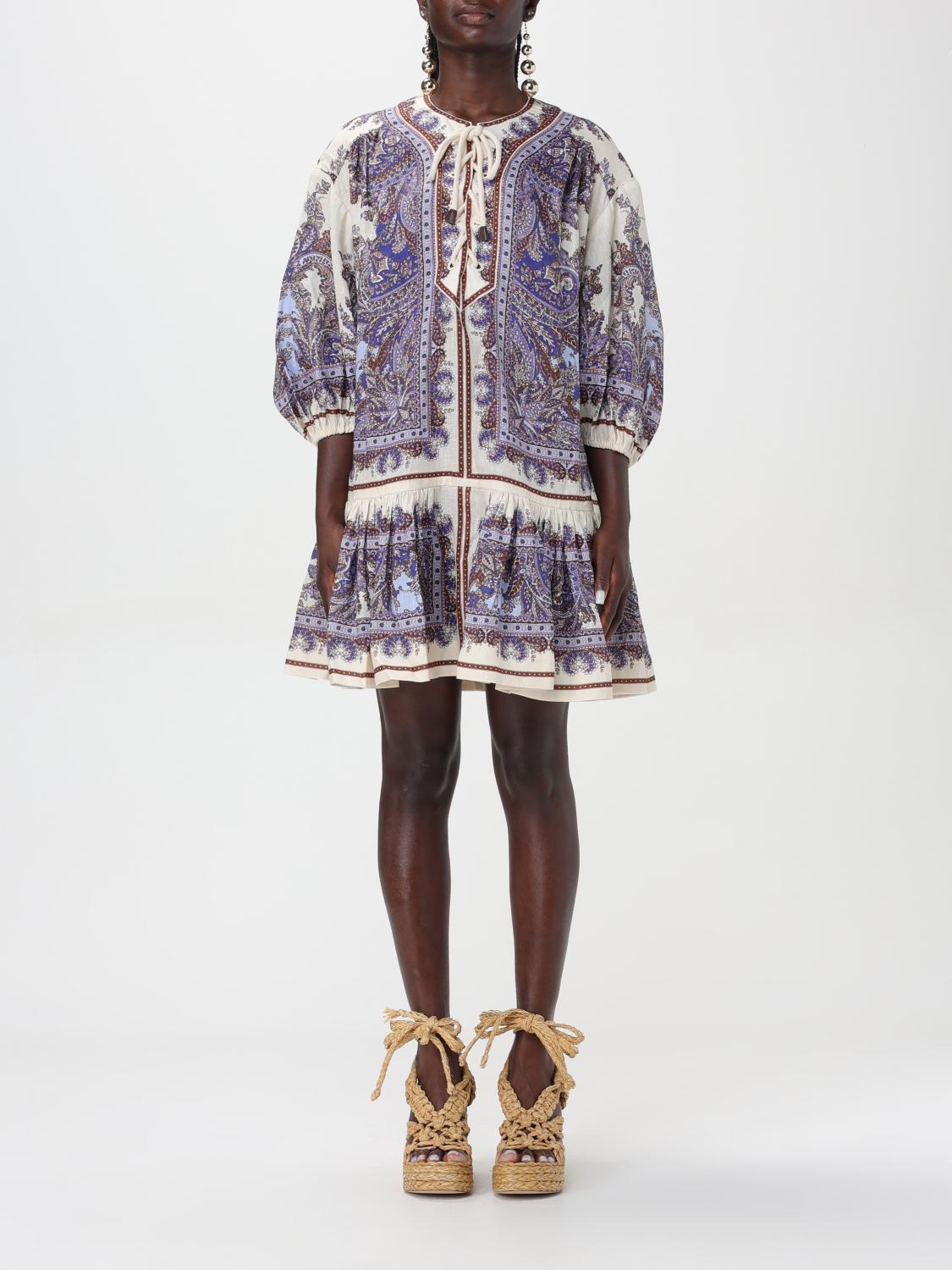 Shop Zimmermann Dress  Woman Color Violet