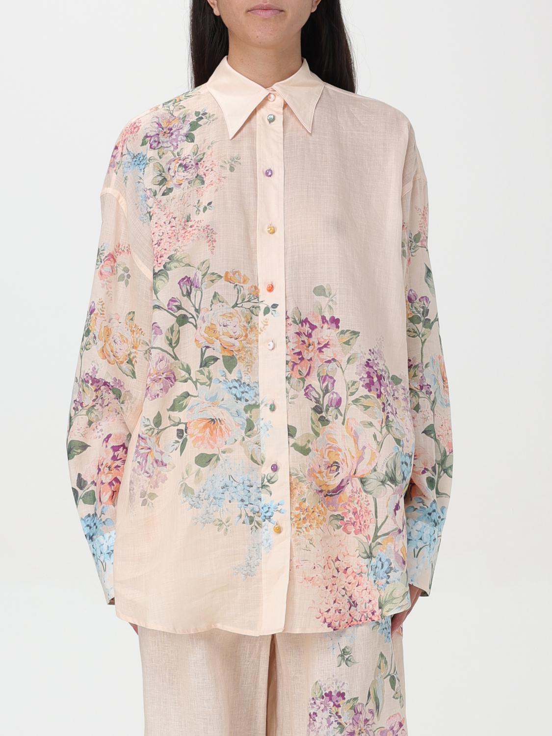 Shop Zimmermann Shirt  Woman Color Yellow Cream