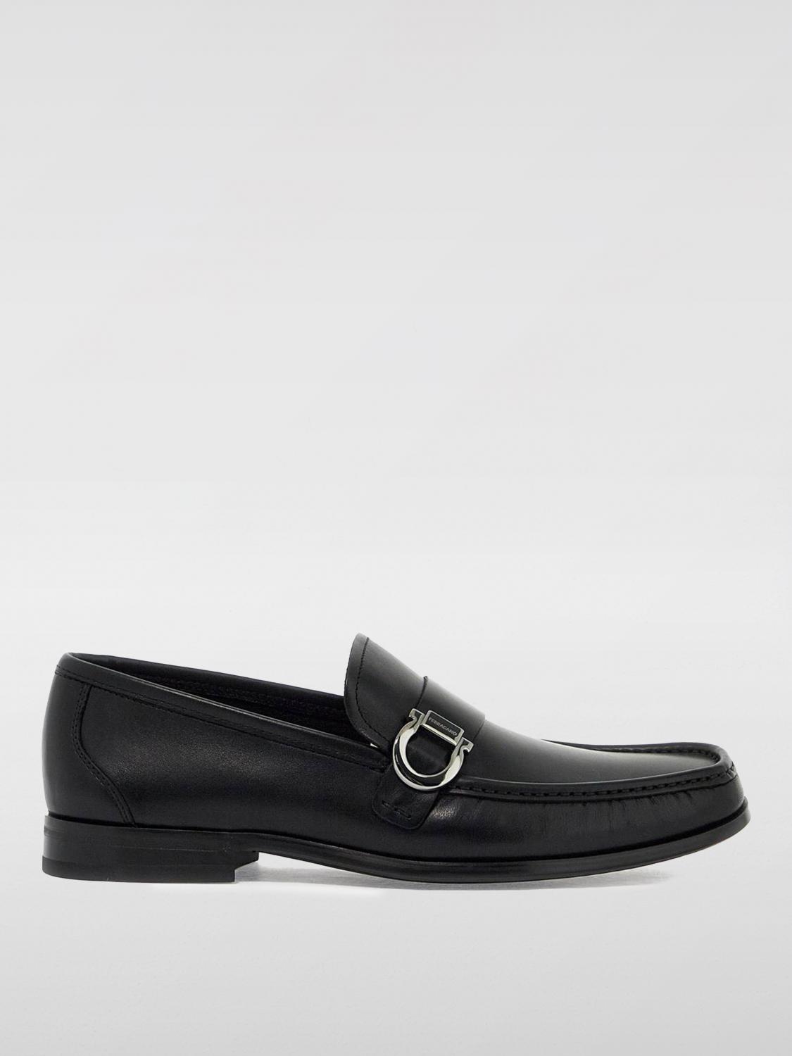 Ferragamo Mocassini Caspian In Pelle Nera Uomo In Schwarz