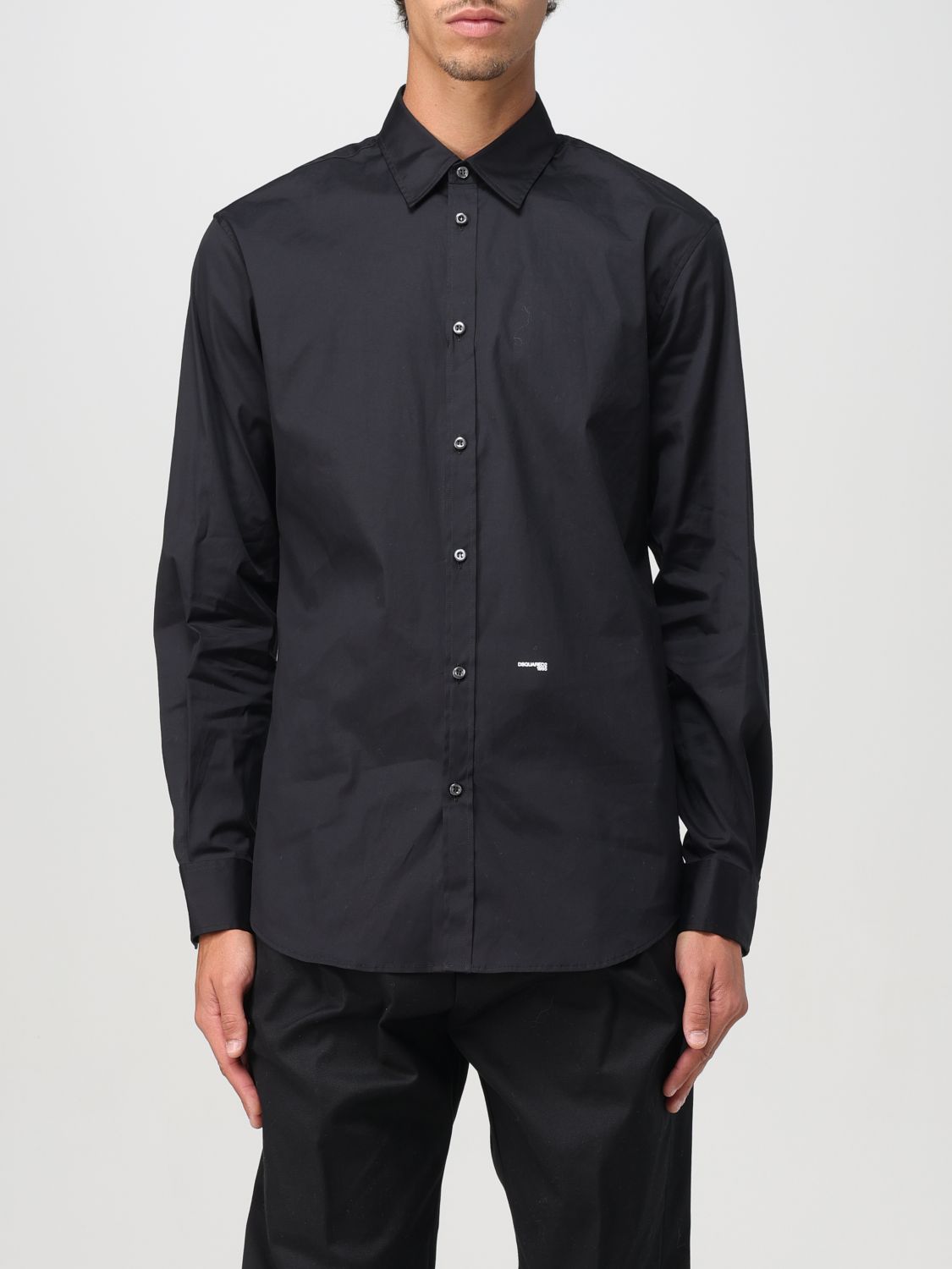 Shop Dsquared2 Shirt  Men Color Black In Schwarz