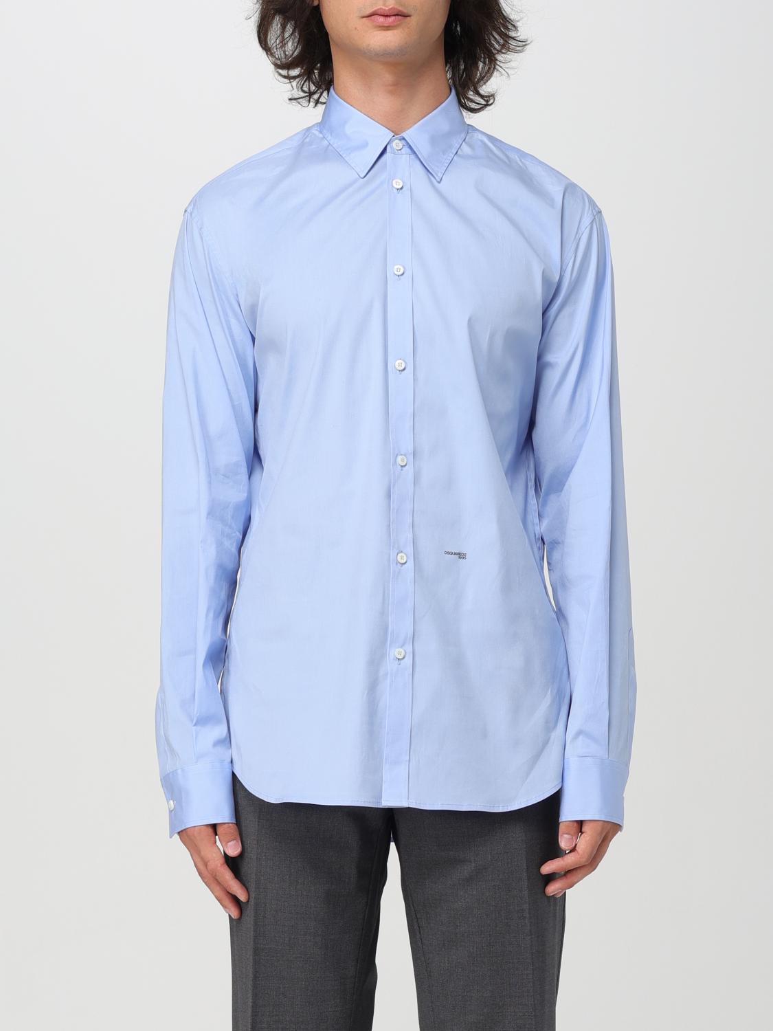 Shop Dsquared2 Shirt  Men Color Blue In Blau