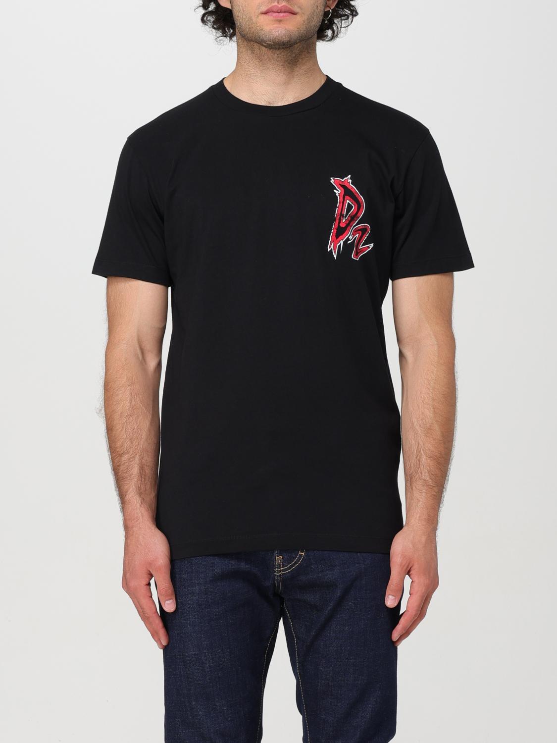 Shop Dsquared2 T-shirt  Men Color Black