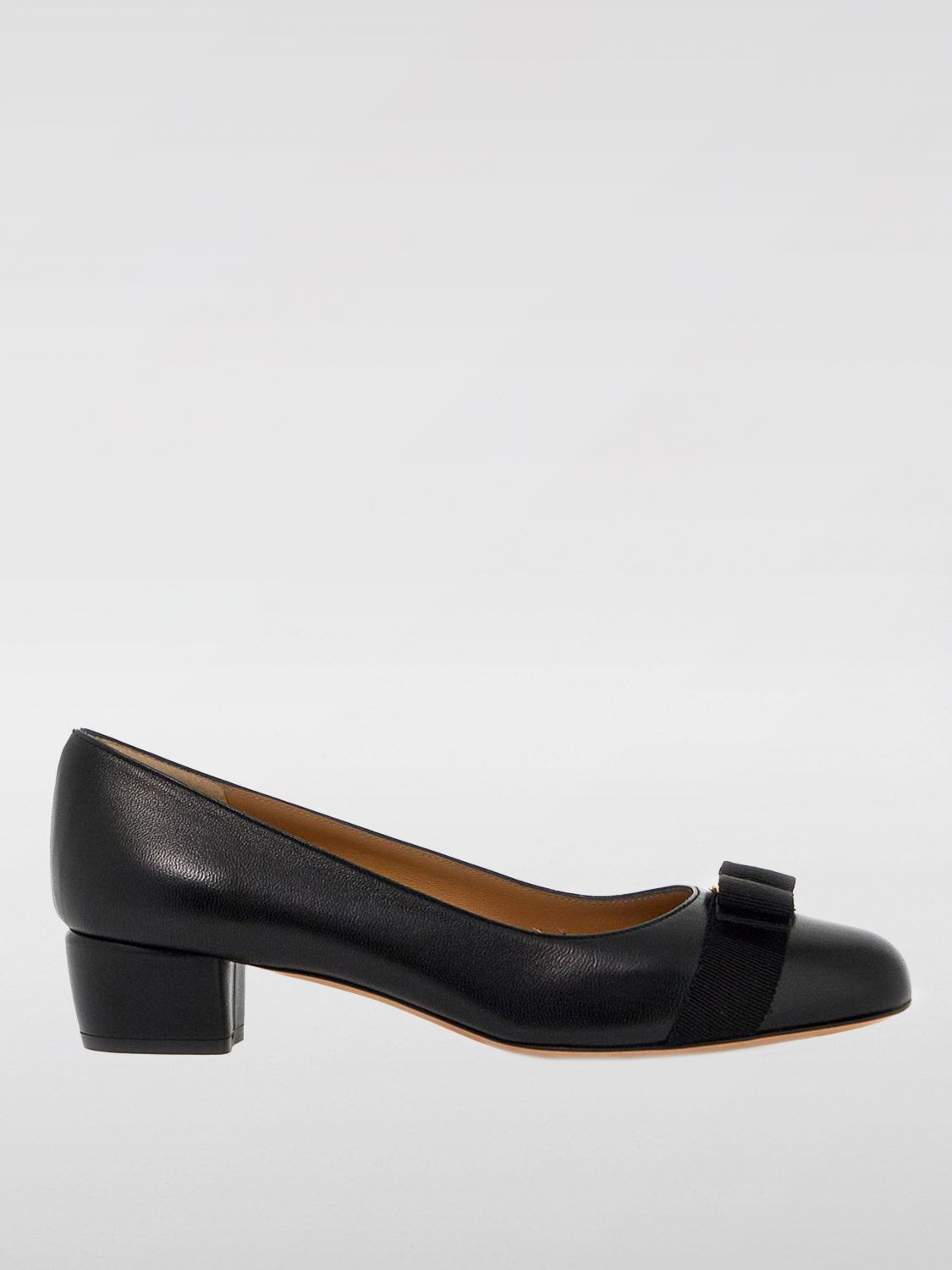 Shop Ferragamo High Heel Shoes  Woman Color Black In Schwarz