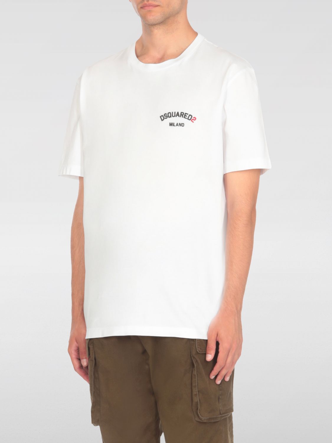 Shop Dsquared2 T-shirt  Men Color White In Weiss