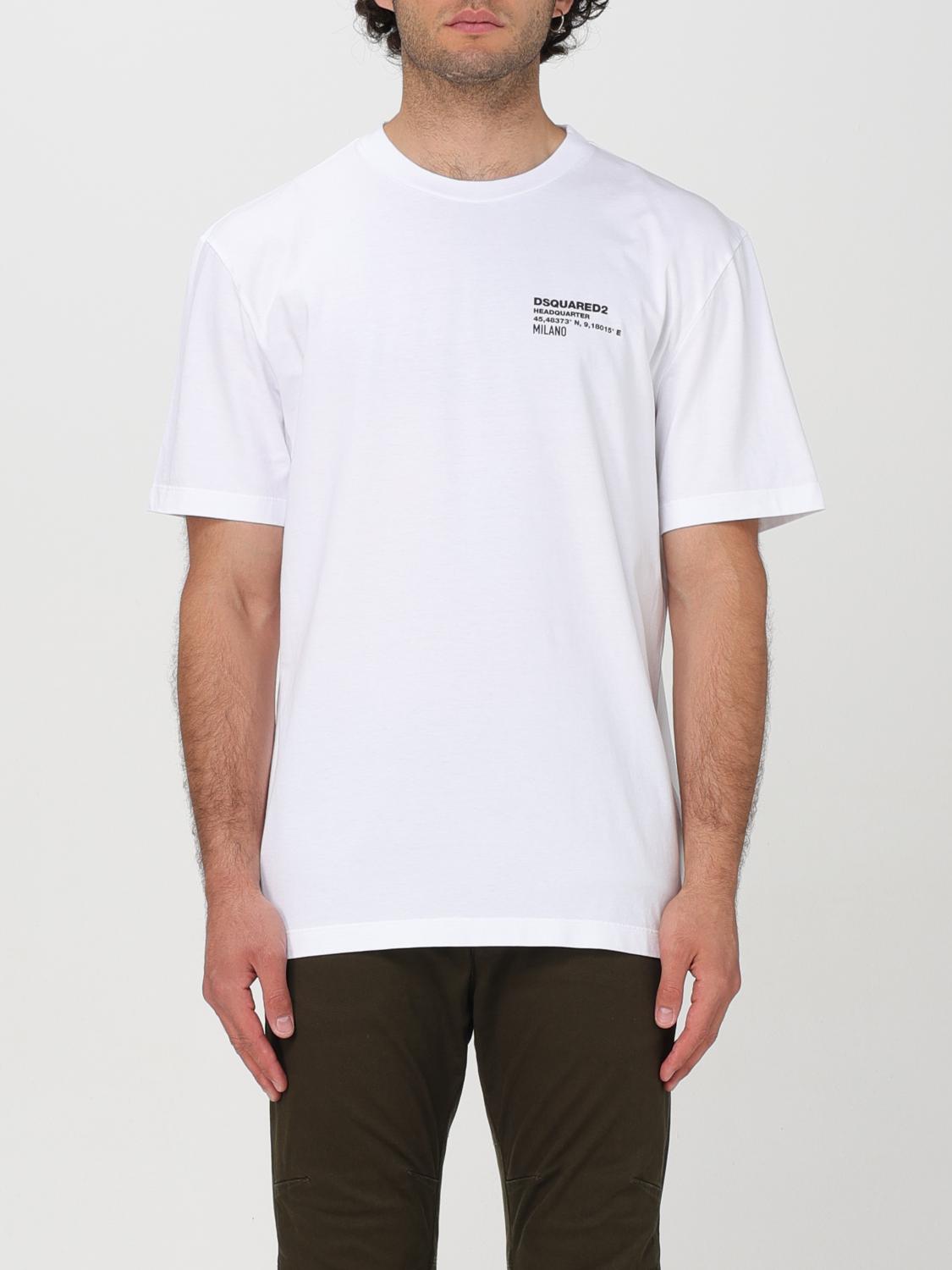 Shop Dsquared2 T-shirt  Men Color White In Weiss