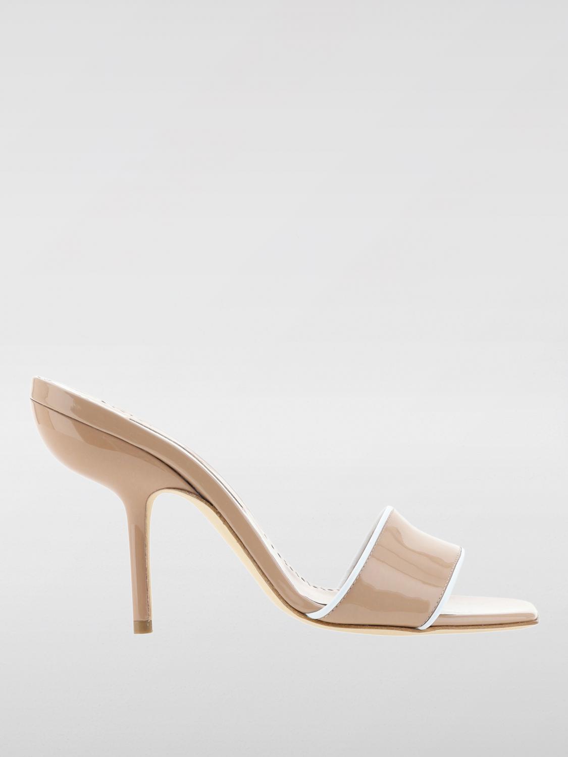 Shop Manolo Blahnik Heeled Sandals  Woman Color Nude