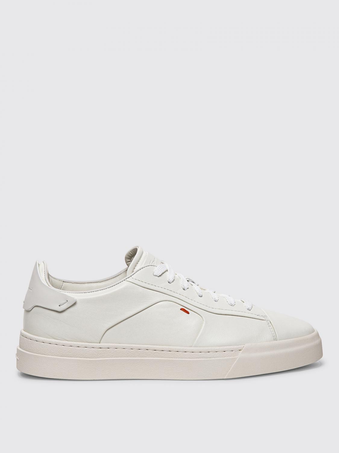 Shop Santoni Sneakers  Men Color White In 白色