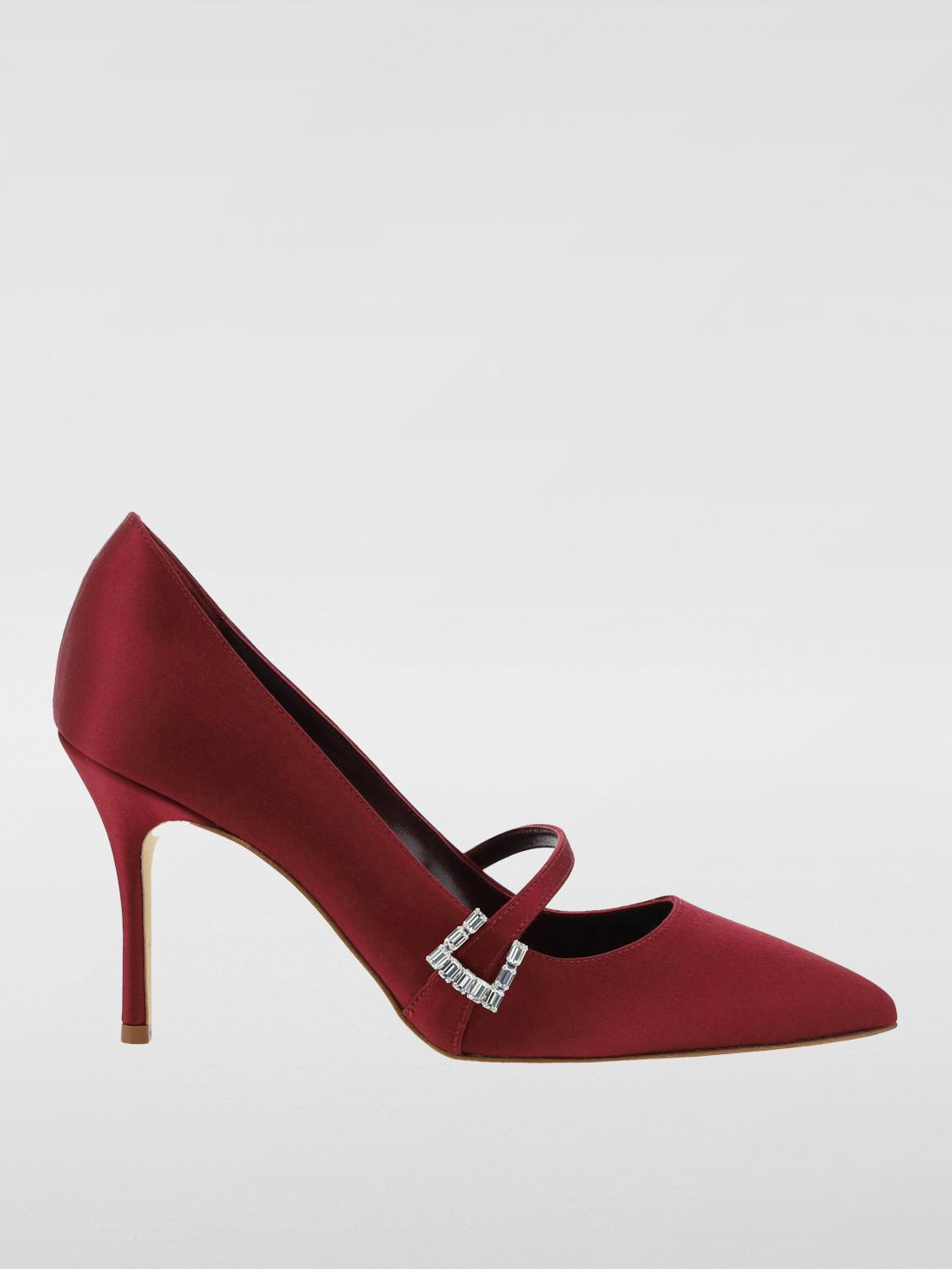 Shop Manolo Blahnik Pumps  Woman Color Red In 红色