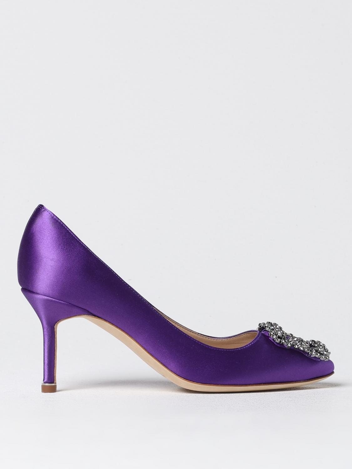 Shop Manolo Blahnik Pumps  Woman Color Violet In Violett