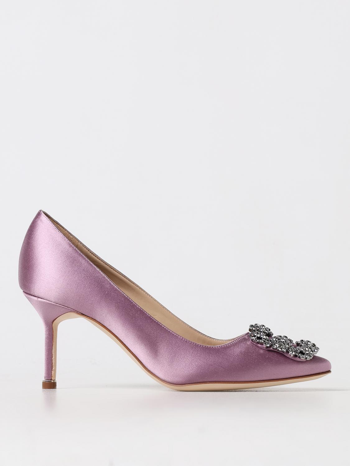 Shop Manolo Blahnik Pumps  Woman Color Orchid In Orchidee