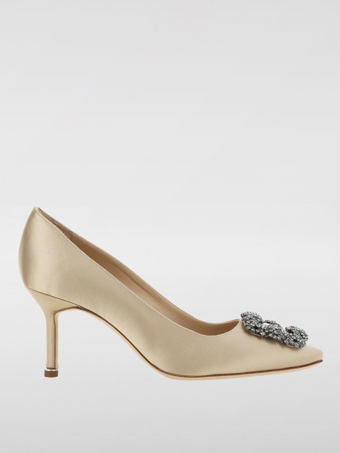 Shop Manolo Blahnik Pumps  Woman Color Champagne