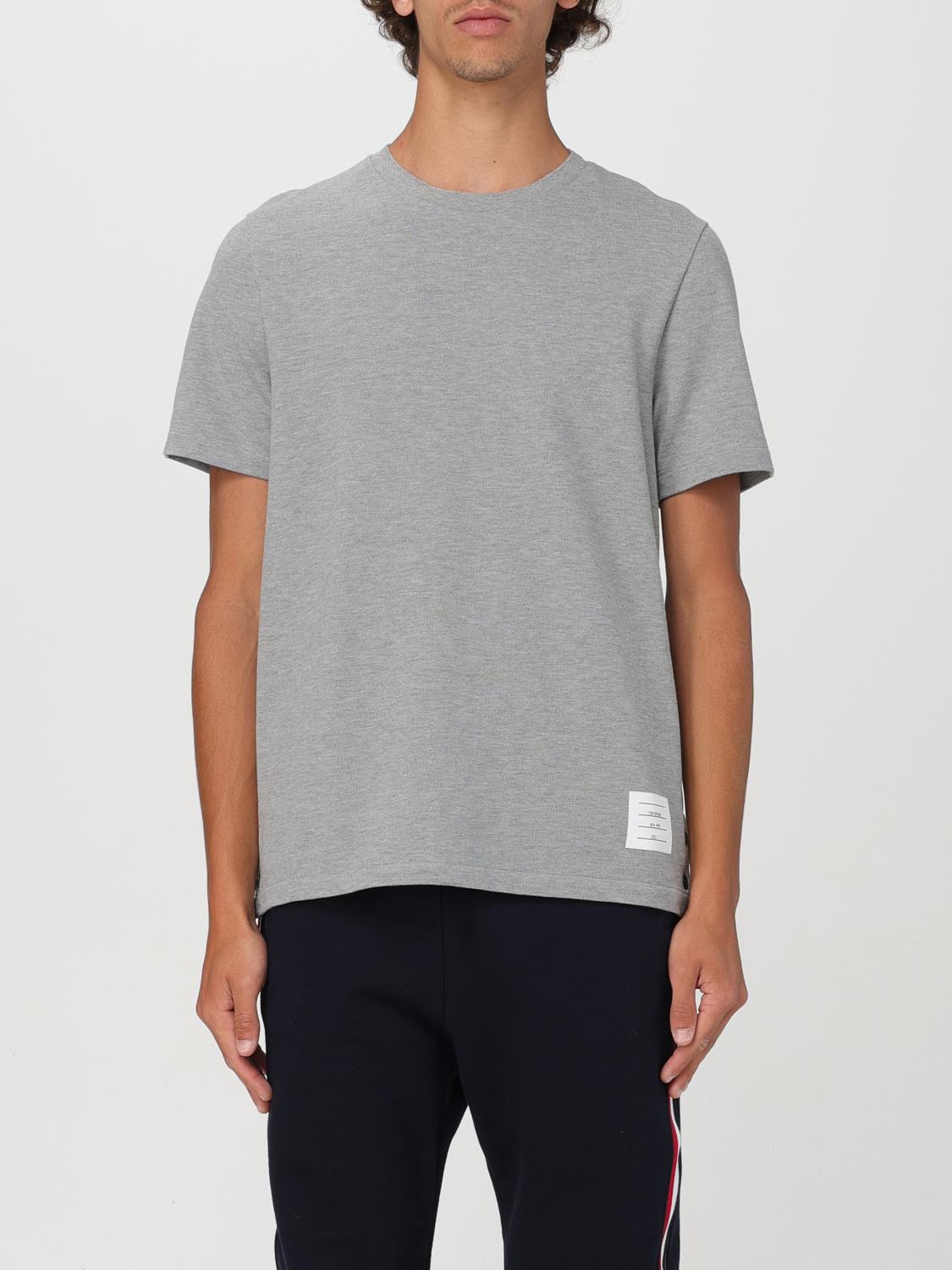 Shop Thom Browne T-shirt  Men Color Grey In Grau