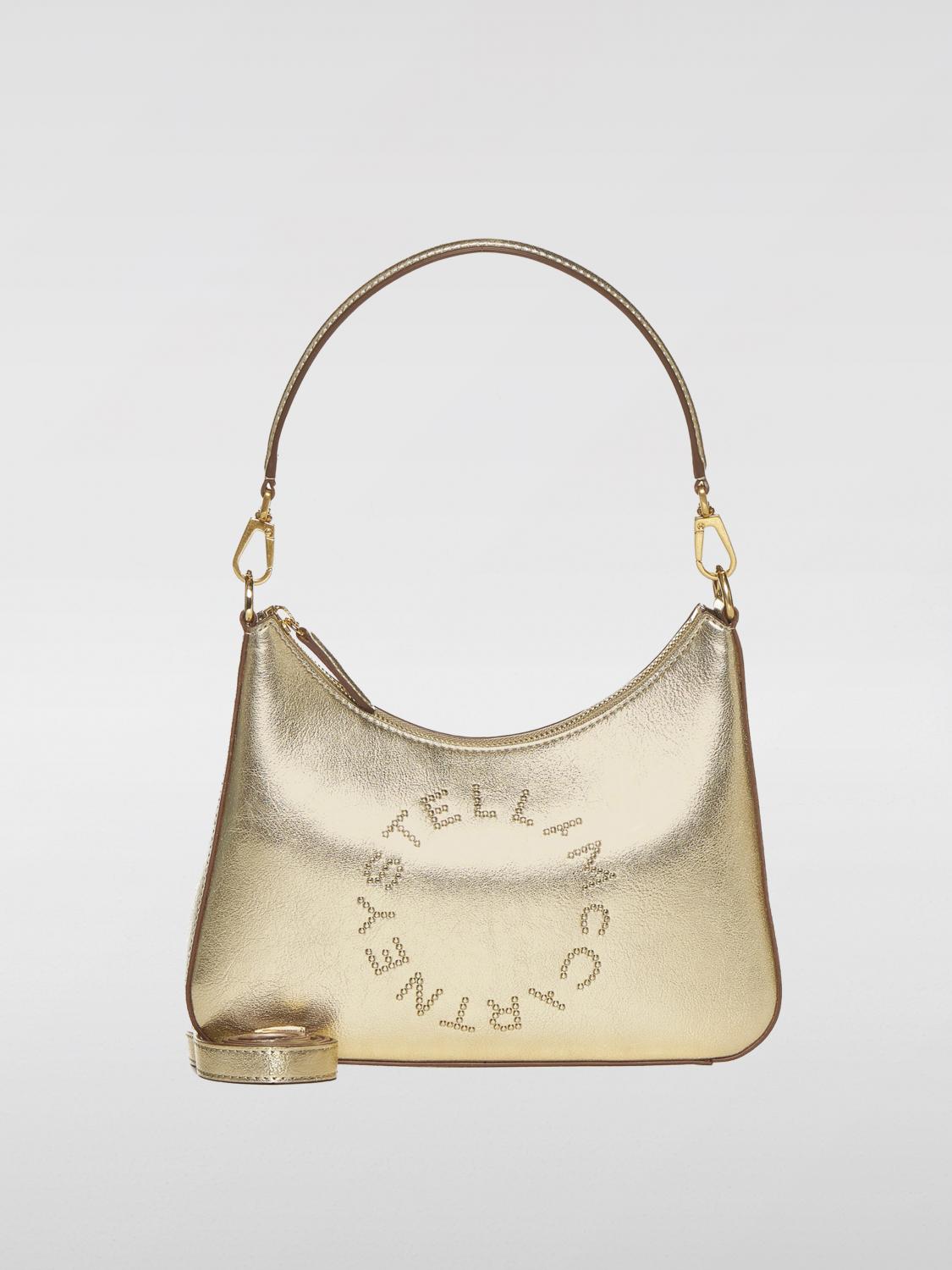 Shop Stella Mccartney Shoulder Bag  Woman Color Gold