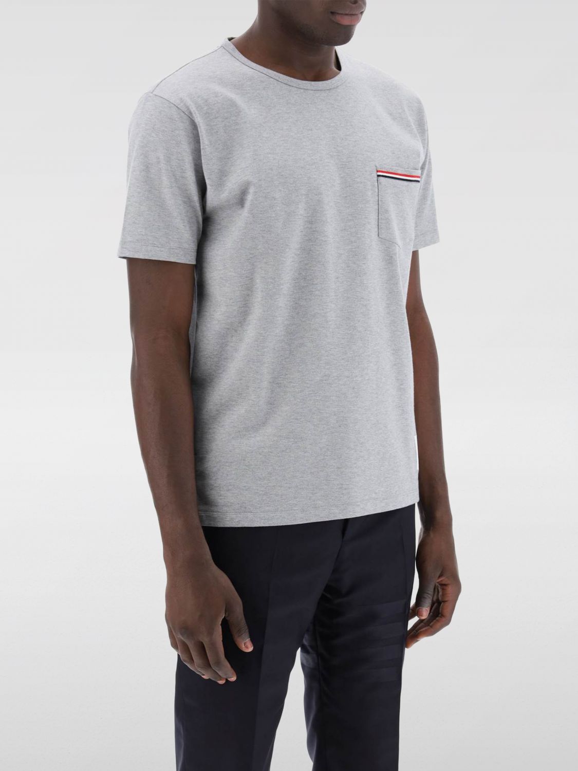 Shop Thom Browne T-shirt  Men Color Grey In Grau