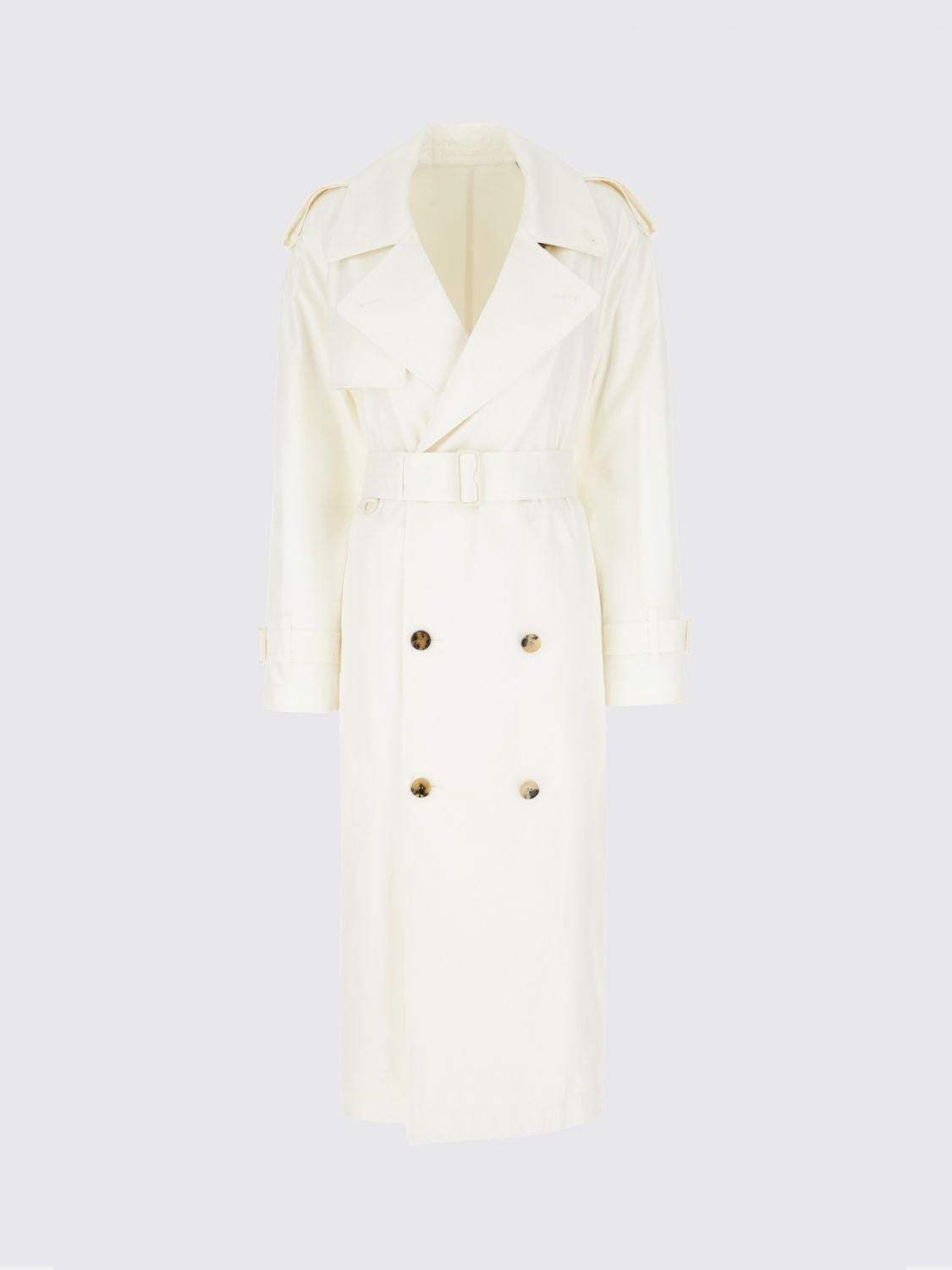 Burberry Trench Coat  Woman Color White In White