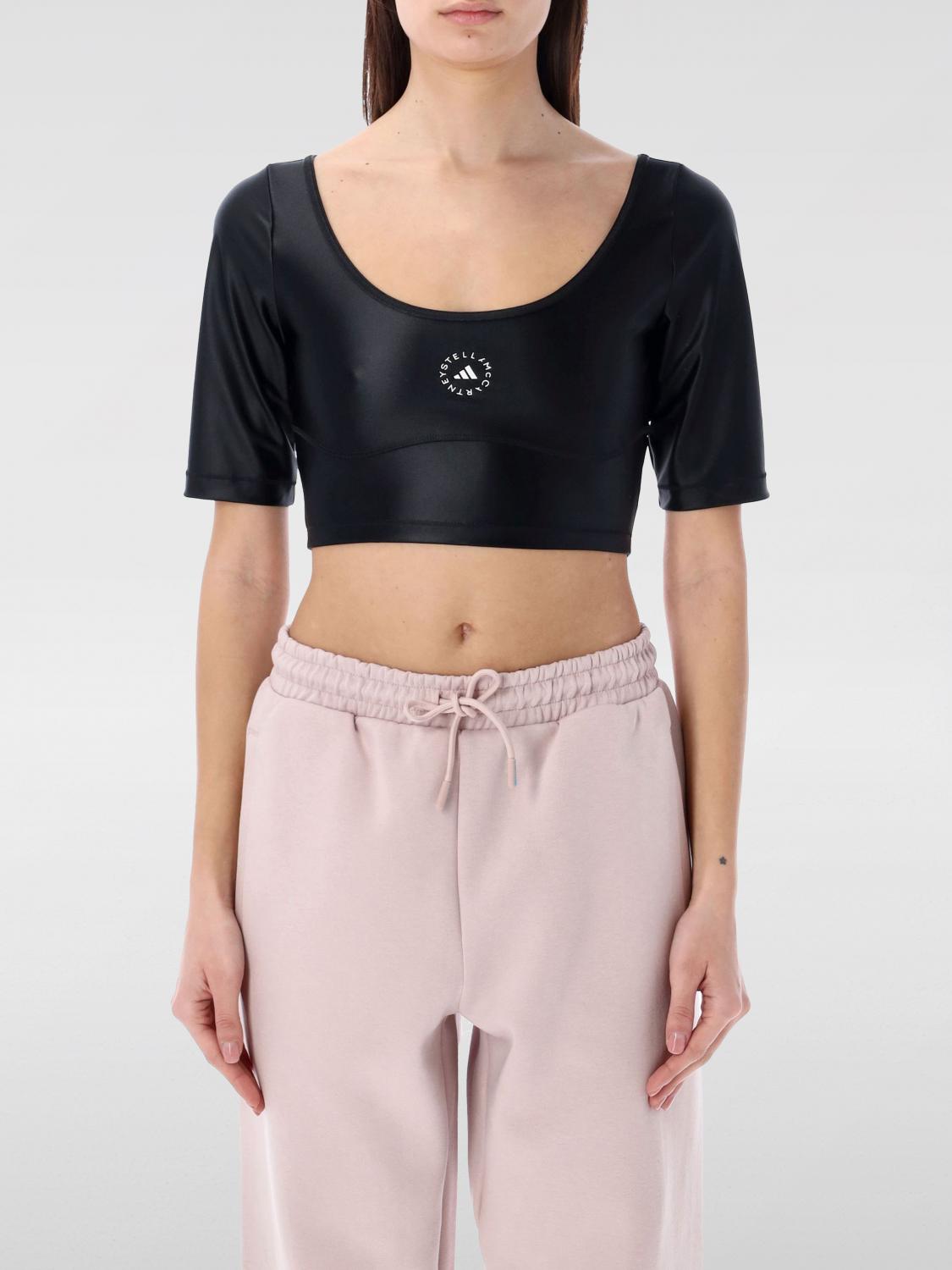 Shop Adidas By Stella Mccartney Top  Woman Color Black