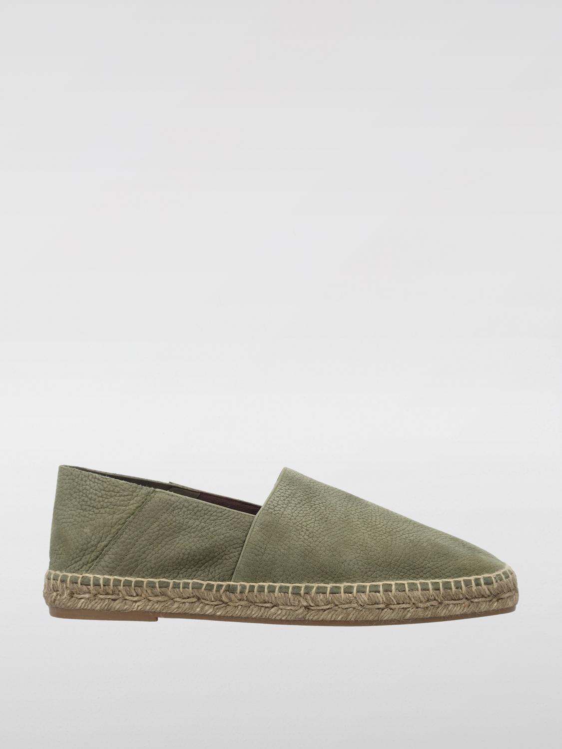 Shop Tom Ford Espadrilles  Men Color Olive In 橄榄绿