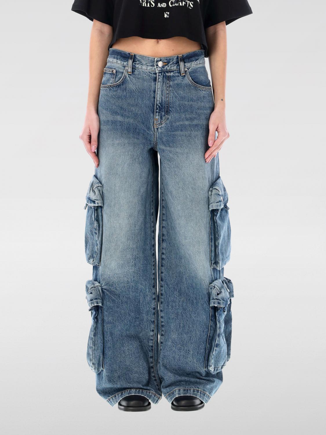 Amiri Cargo Jeans In Indigo