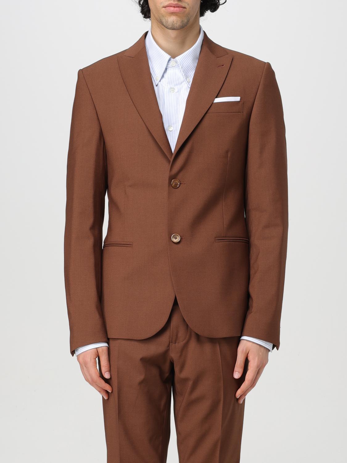 Shop Daniele Alessandrini Blazer  Men Color Tobacco